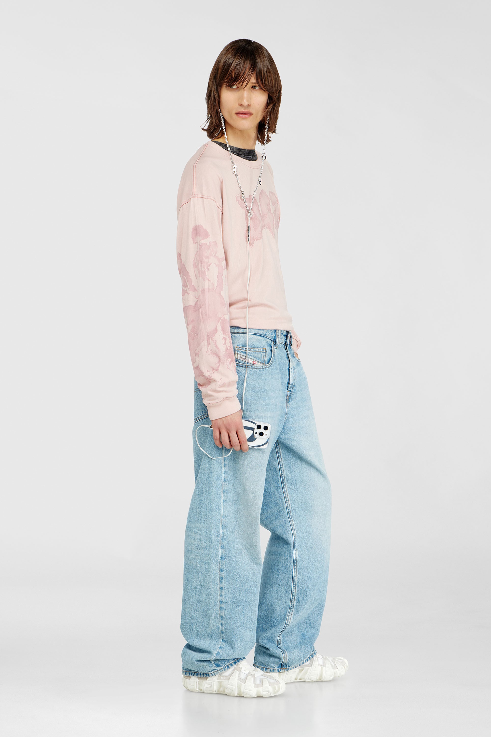 Light Wash Baggy Jeans for Men | Diesel® US