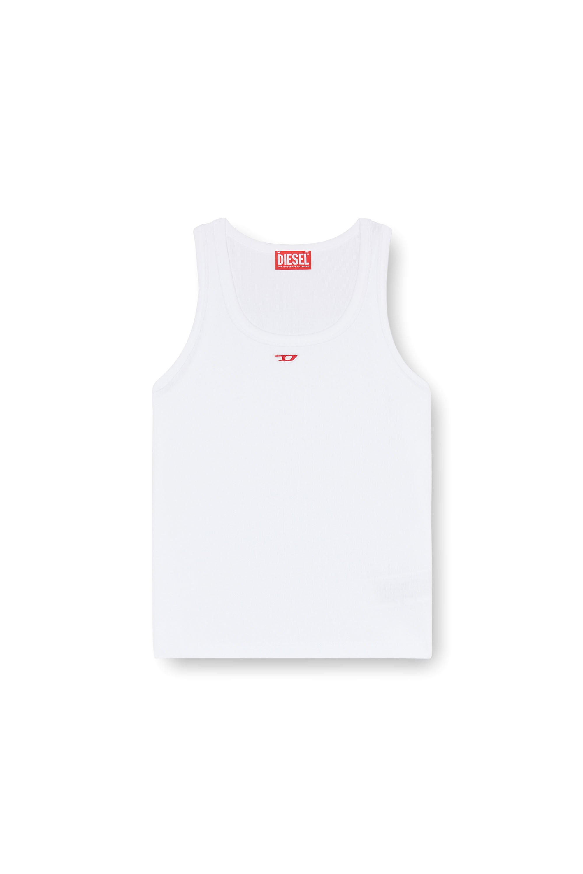 T-ANKY-D Woman: Tank top with embroidered D patch | Diesel {{Country}}