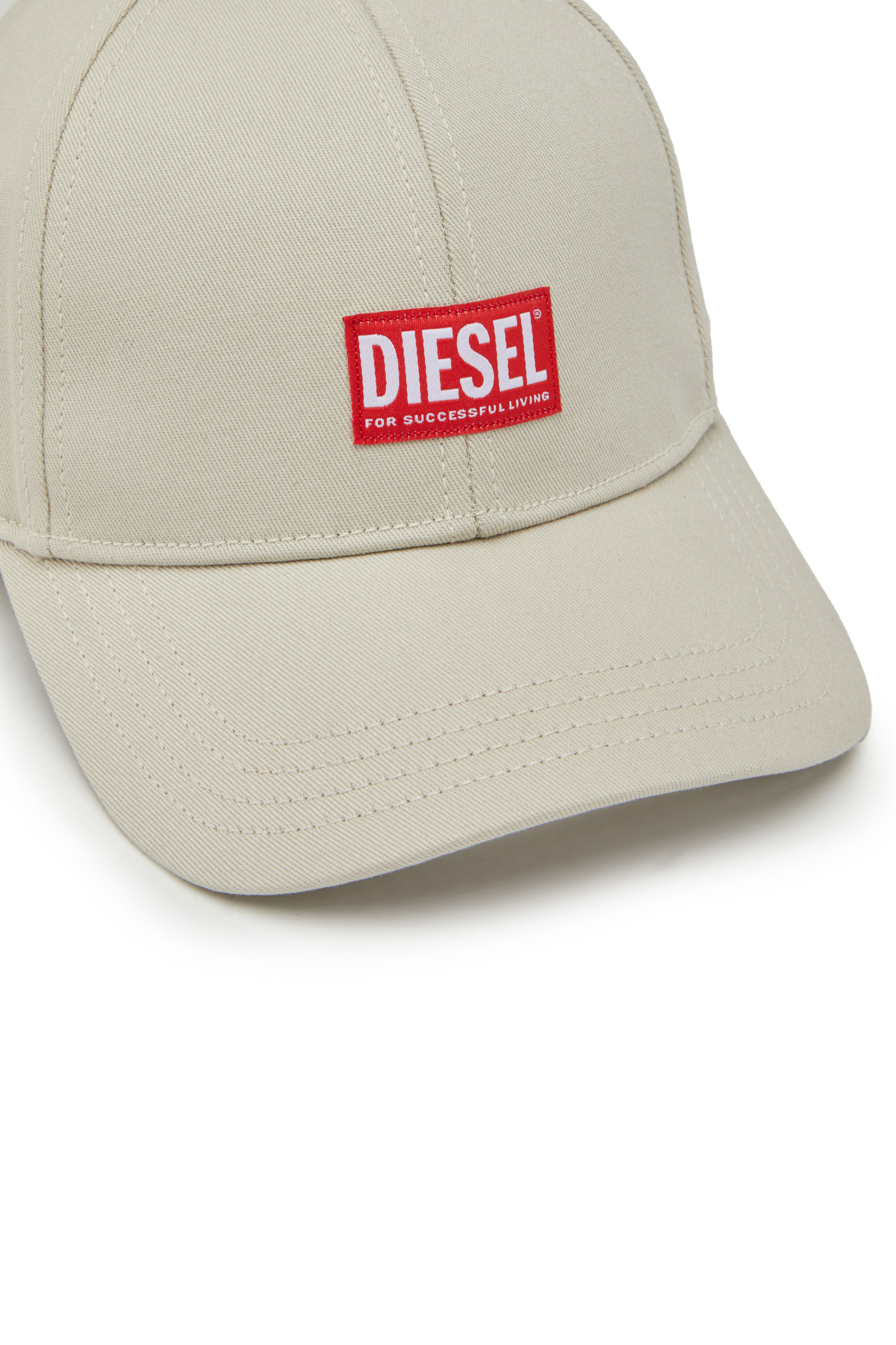 Diesel - CORRY-JACQ, Casquette de baseball avec empiècement à logo Homme in Gris - 3