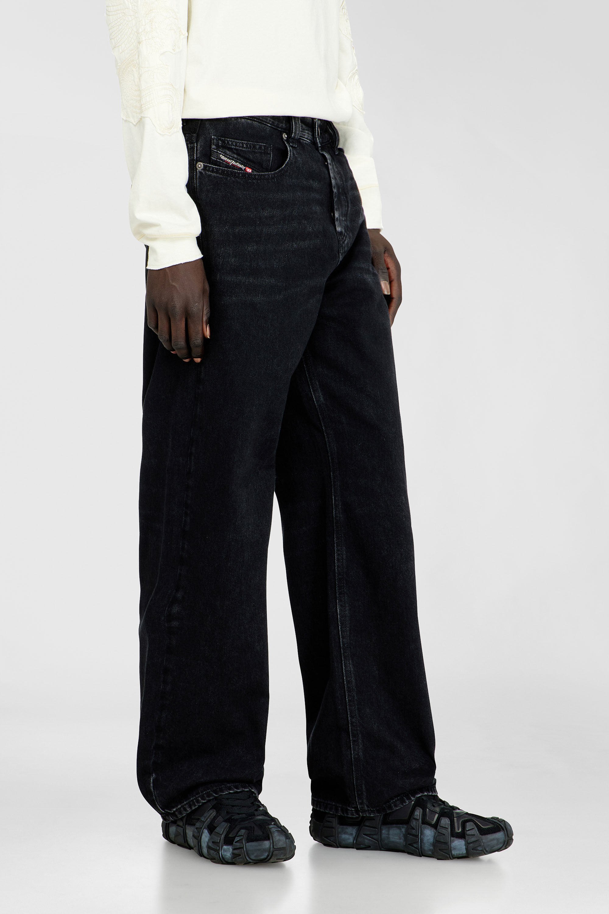 Men's Relaxed Jeans | Low Waist 2001 D-MacroBlack/Dark grey