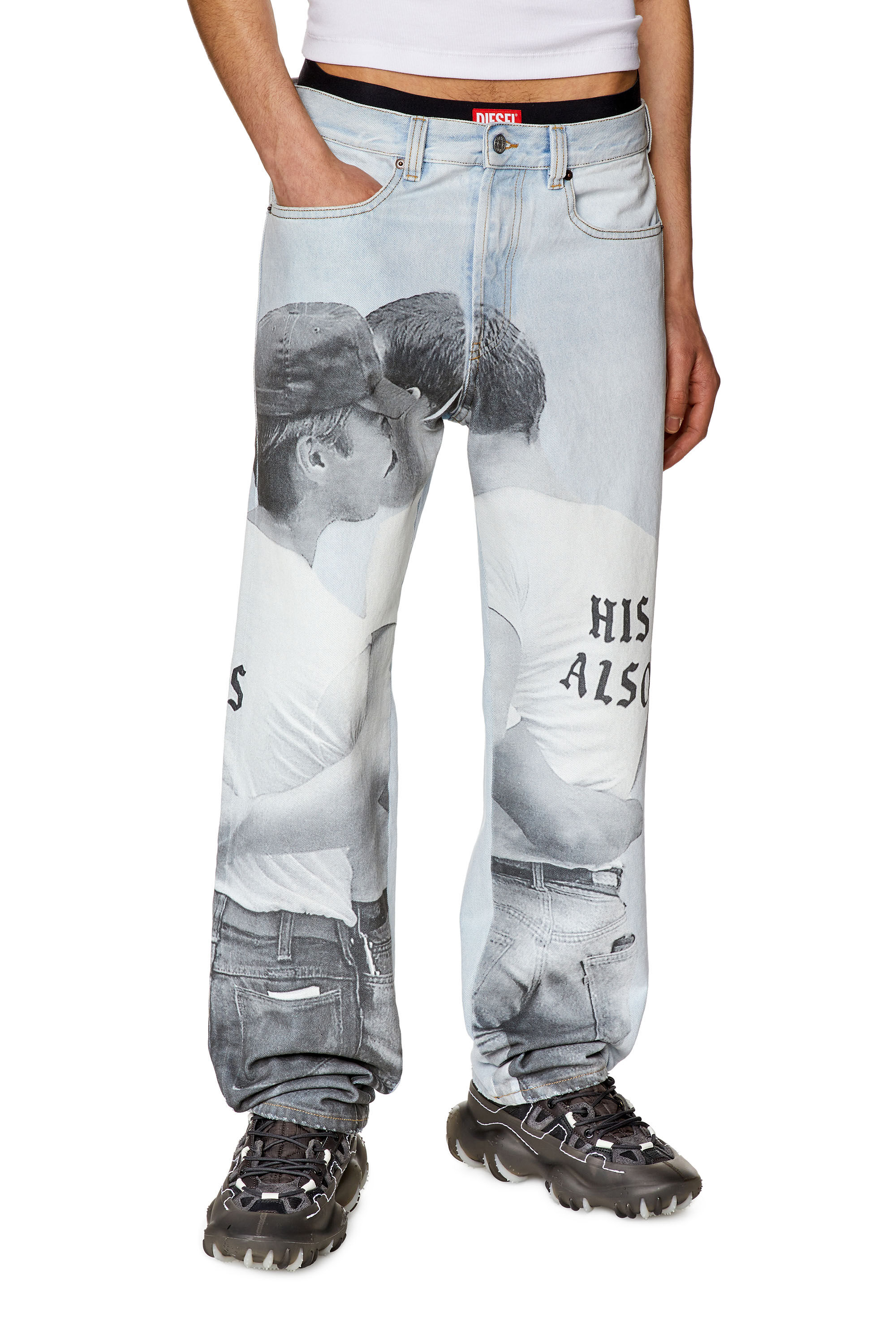 Diesel - Male's Straight Jeans 2010 D-Macs 007U4, Light Blue - 3