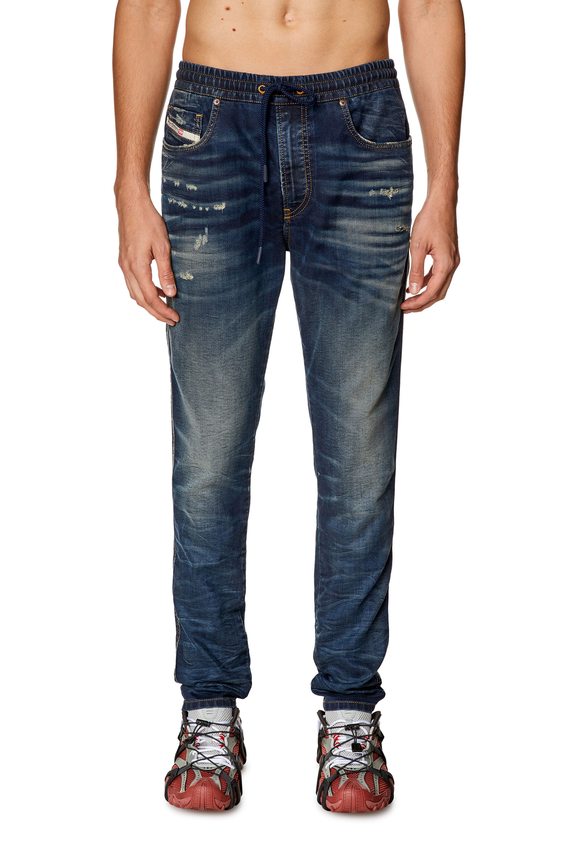 Diesel - Slim 2060 D-Strukt Joggjeans® 068JD Homme, Bleu Foncé - Image 3