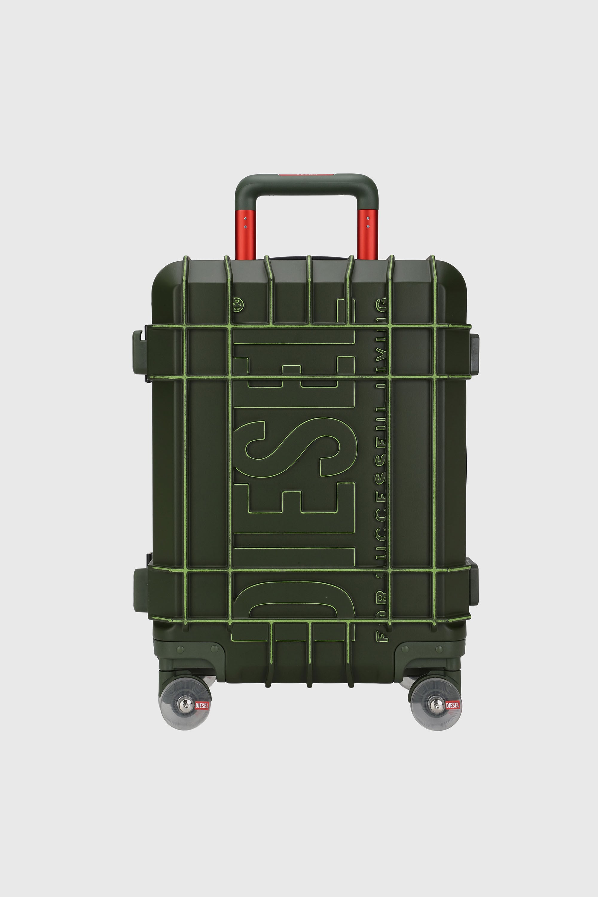Diesel - DIESEL PC STRONG IMAGE TROLLEY- DSL003, Unisex's Rugged suitcase size S in Military Green - 1