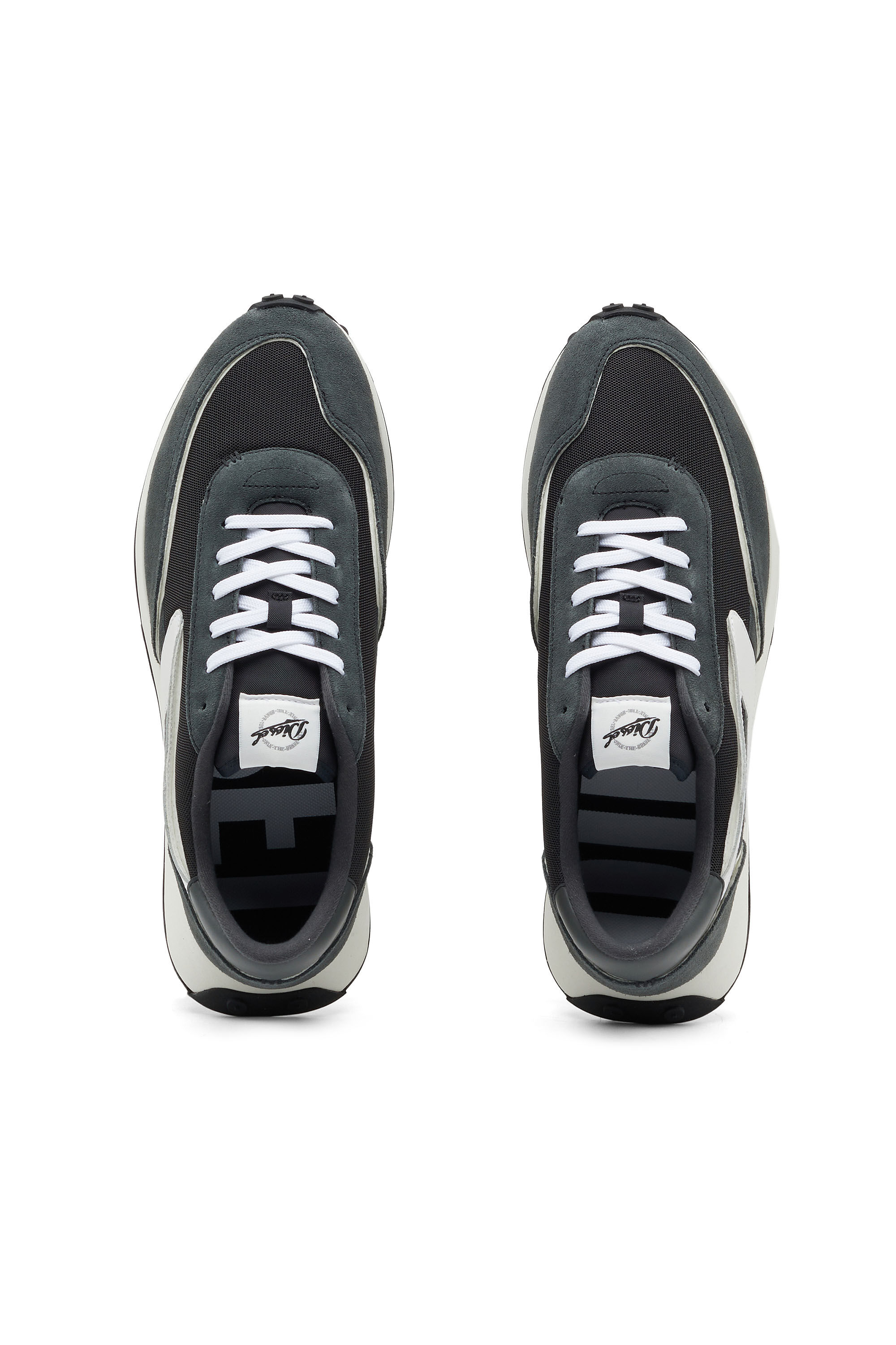 Diesel - S-RACER LC, Male's S-Racer Lc - Mesh sneakers with D logo in Dark Blue - 4
