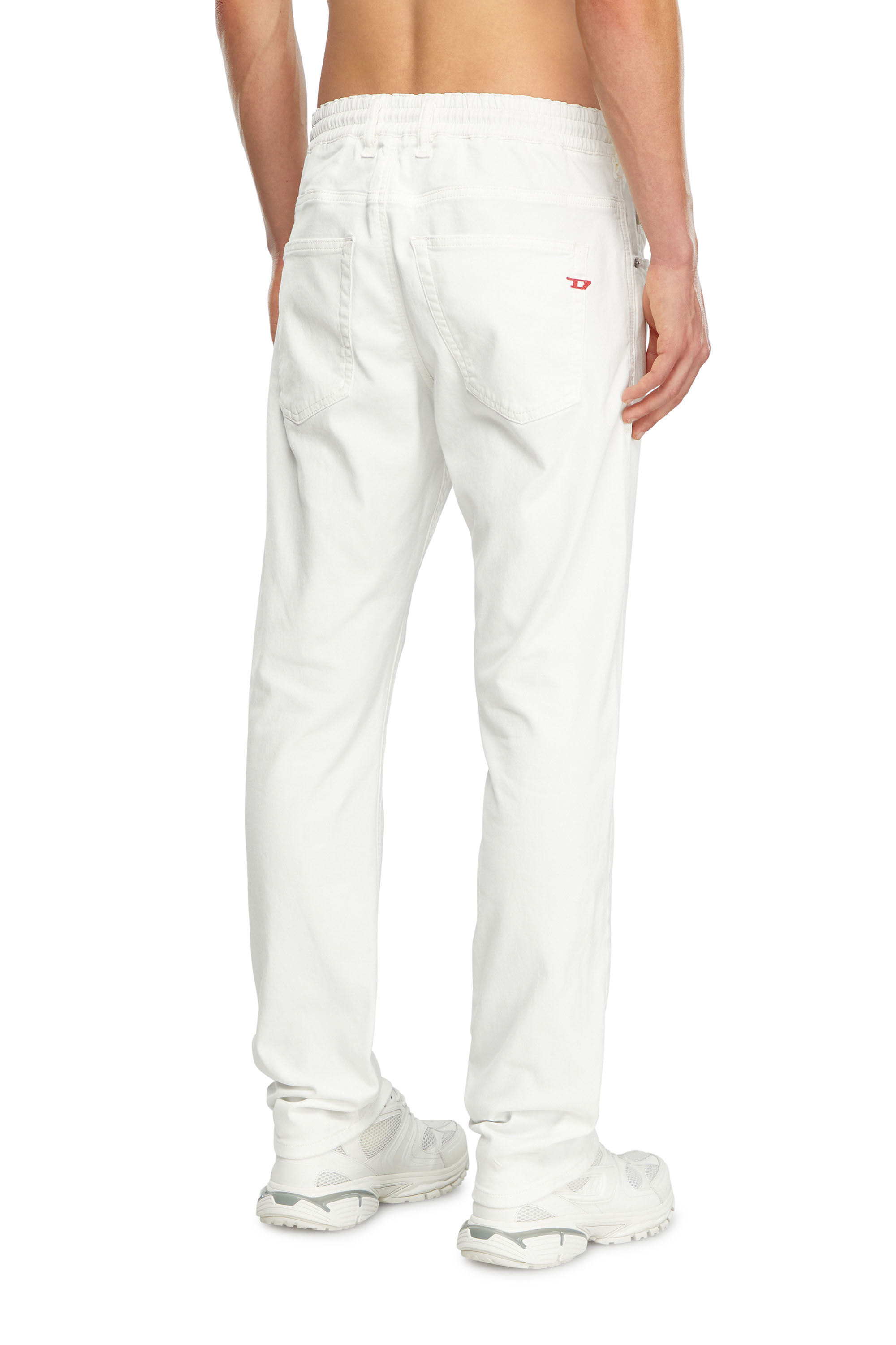 Men's Regular Jeans | White | Diesel 2032 D-Krooley Joggjeans®