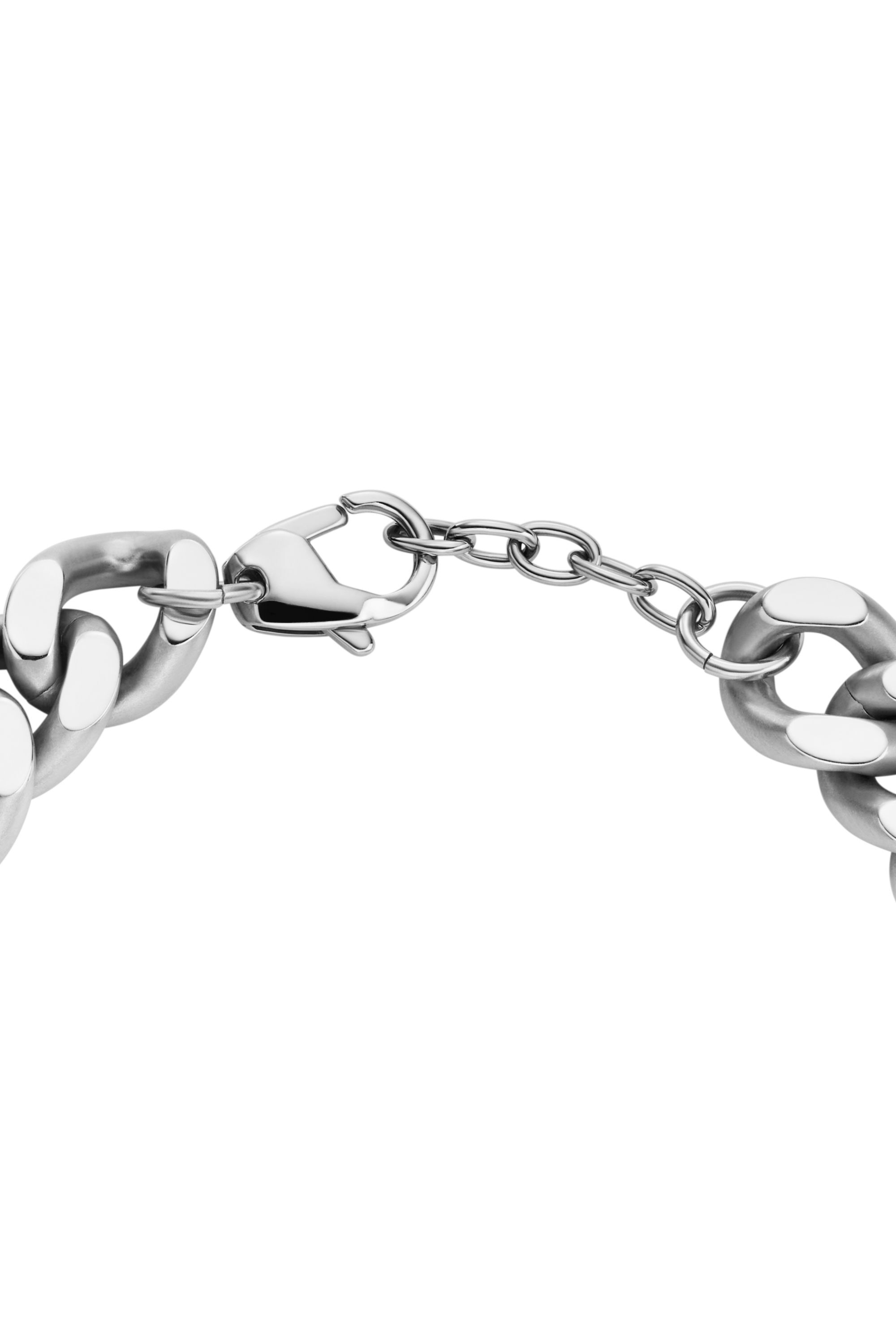 DIESEL ディーゼル ブレスレット シルバー DX1432 Men's Oval D Logo Chain Bracelet | Silver | Diesel