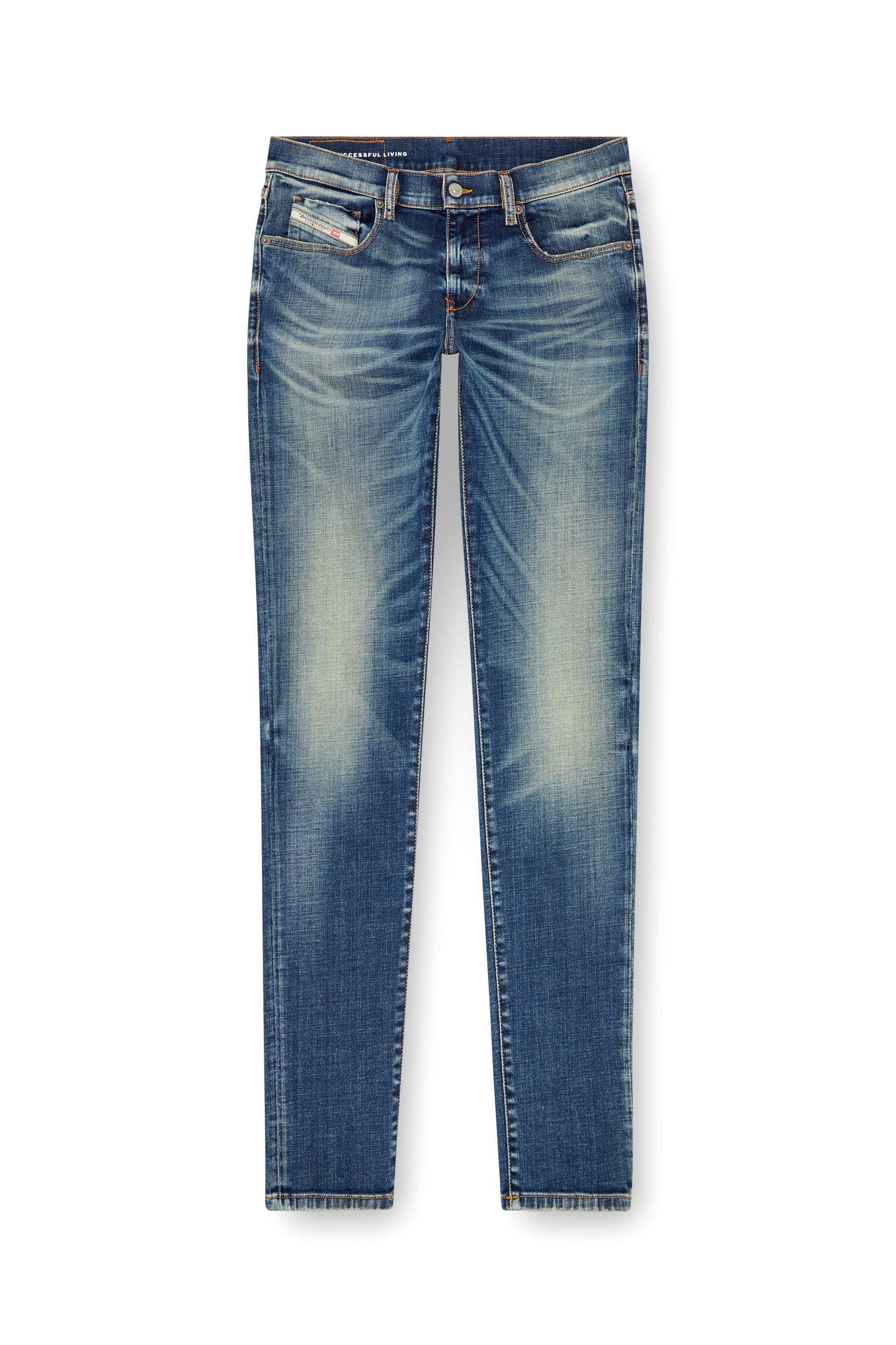 Diesel - Male's Slim Jeans 2019 D-Strukt 09J50, Medium Blue - 2