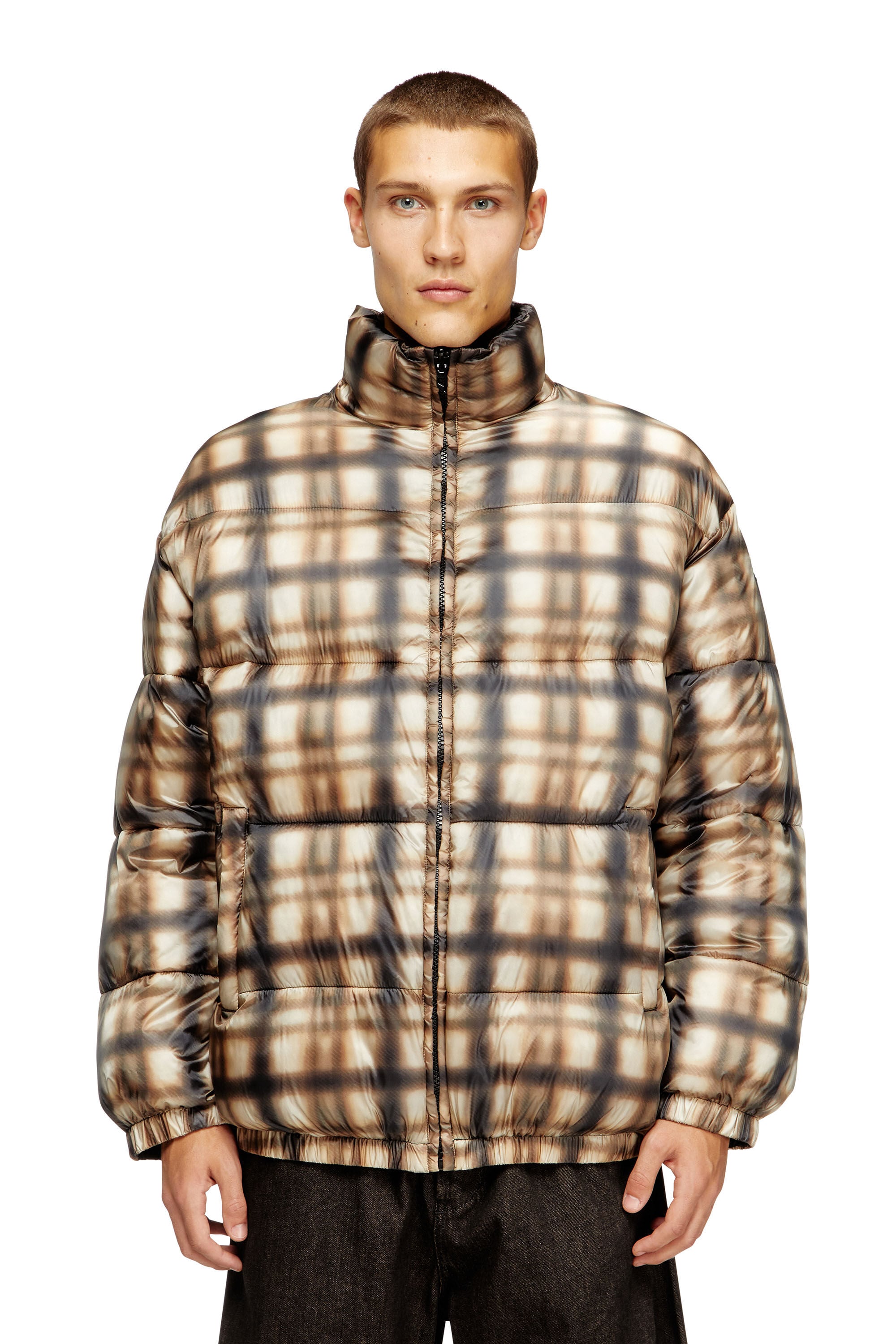 Men's Reversible padded bomber jacket | Multicolor | Diesel US