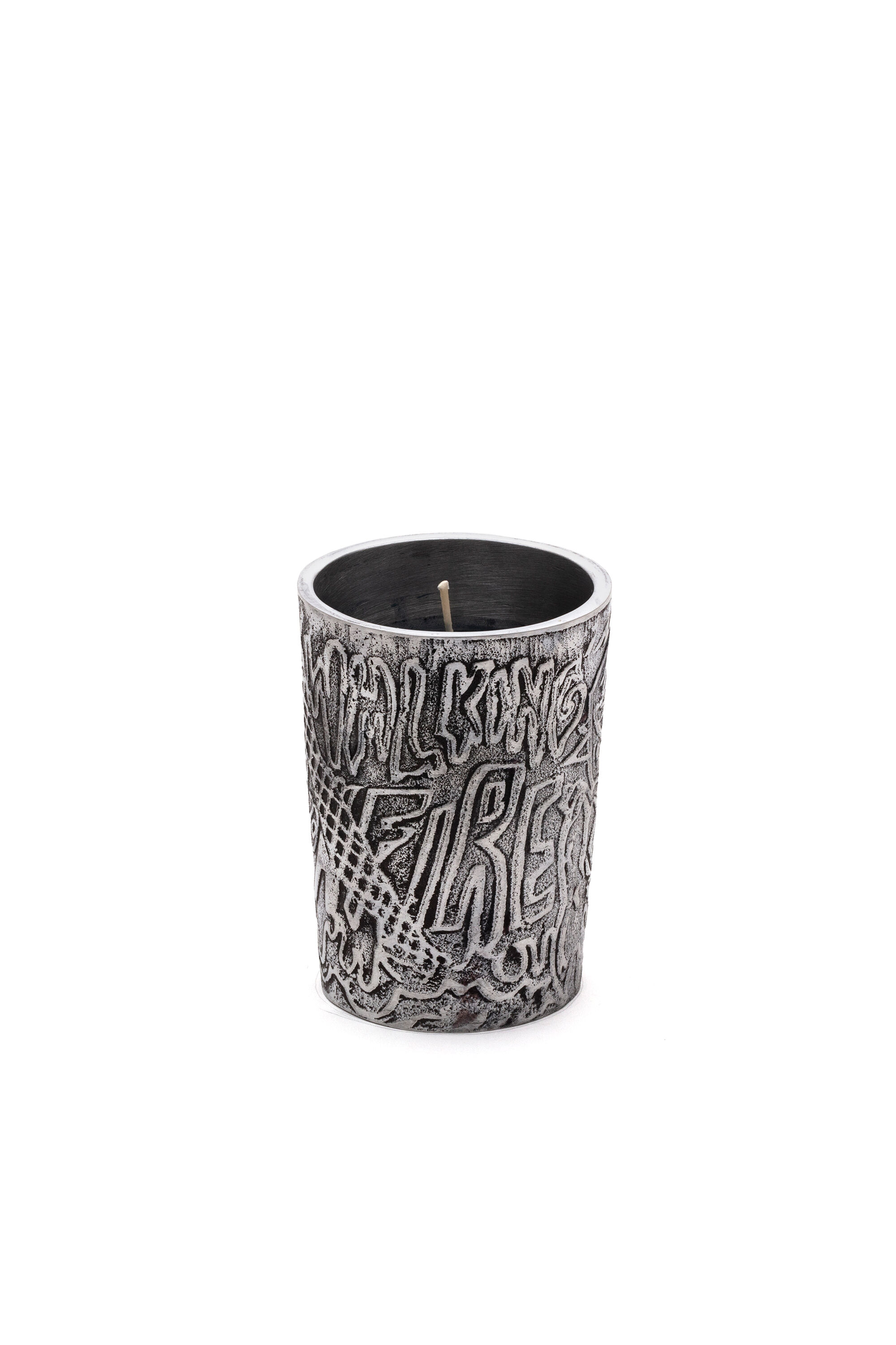 Diesel - 11157 HOME SCENTS, Unisex's Candle in aluminium jar "Diesel walking on fire" in Grey - 1