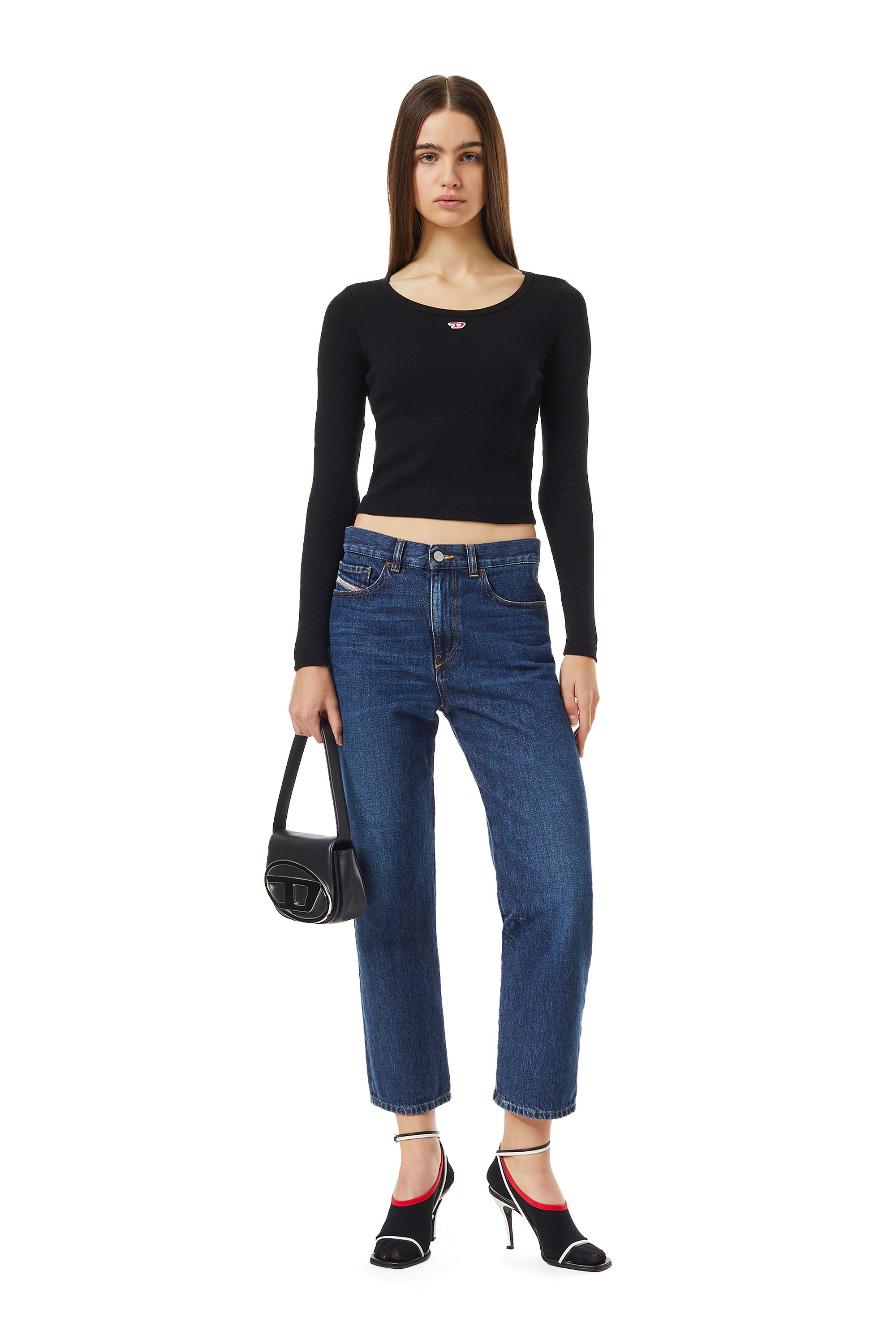 Diesel - Boyfriend Jeans 2016 D-Air 09C03, Female's Boyfriend Jeans - 2016 D-Air in Dark Blue - 1