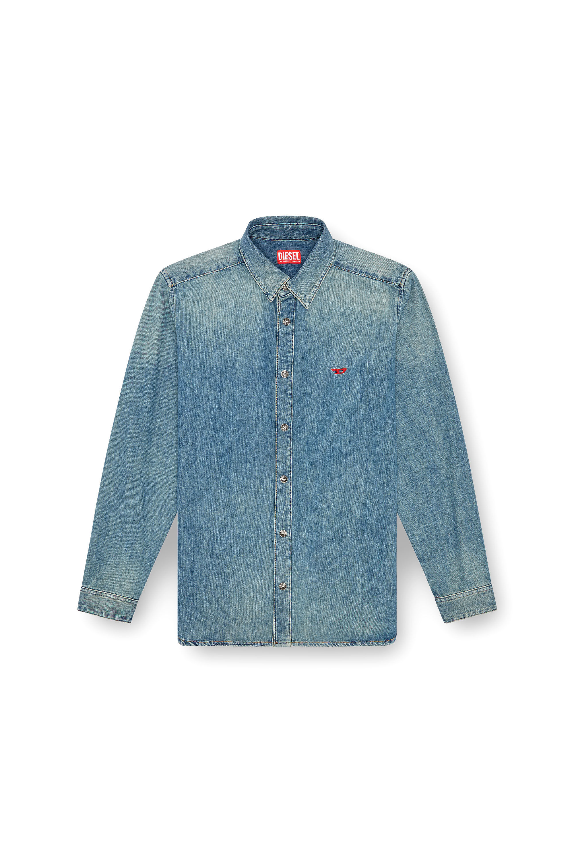 Diesel - D-SIMPLY, Male's Shirt in denim in Light Blue - 2