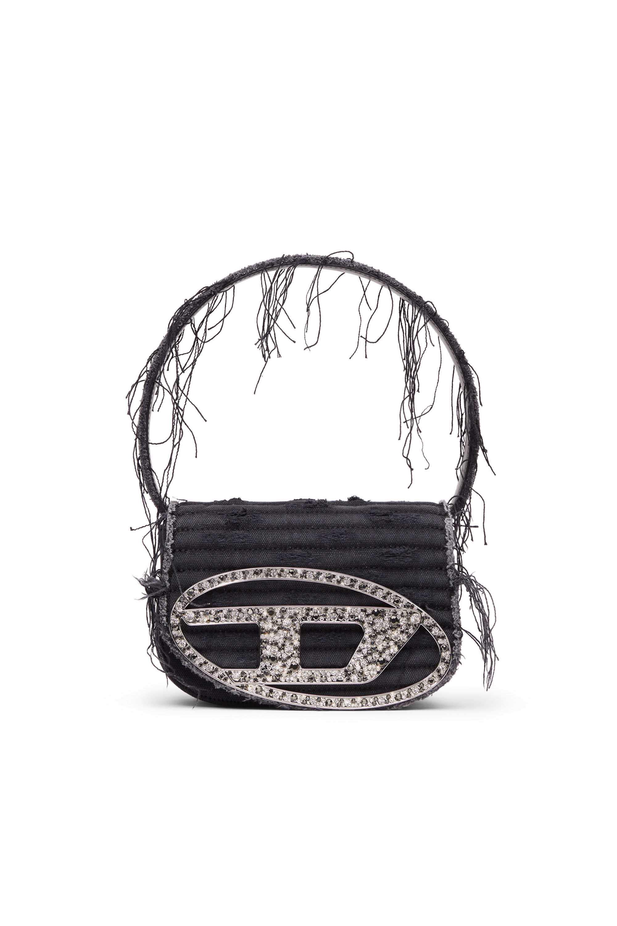 ショルダーバッグ・ポシェット DIESEL 1DR Shoulder Bag - DIESEL - Synthetic - Black Women's 1DR-Iconic shoulder bag in glitter fabric | Black