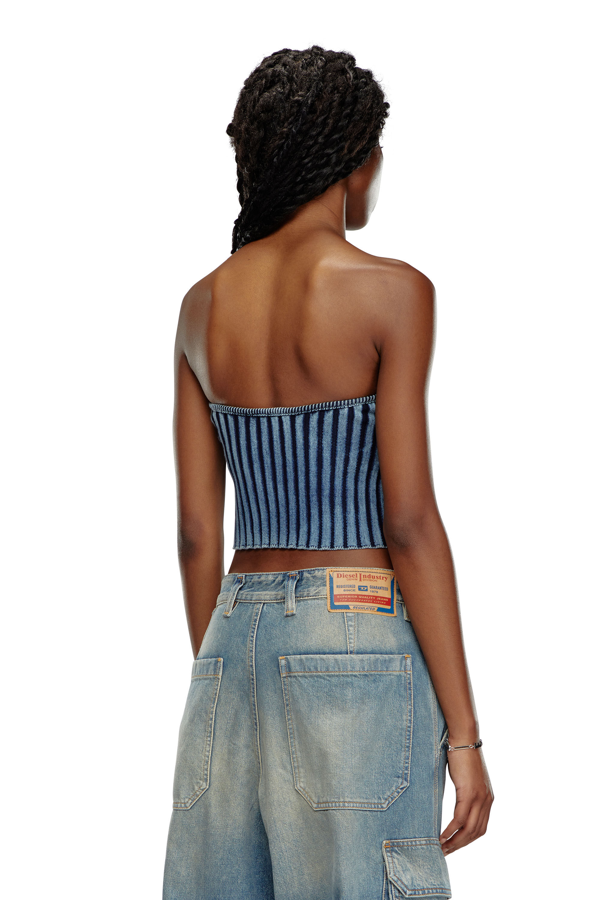 Diesel - M-CLARKSVILLE, Female's Bouclé bandeau in Blue - 4