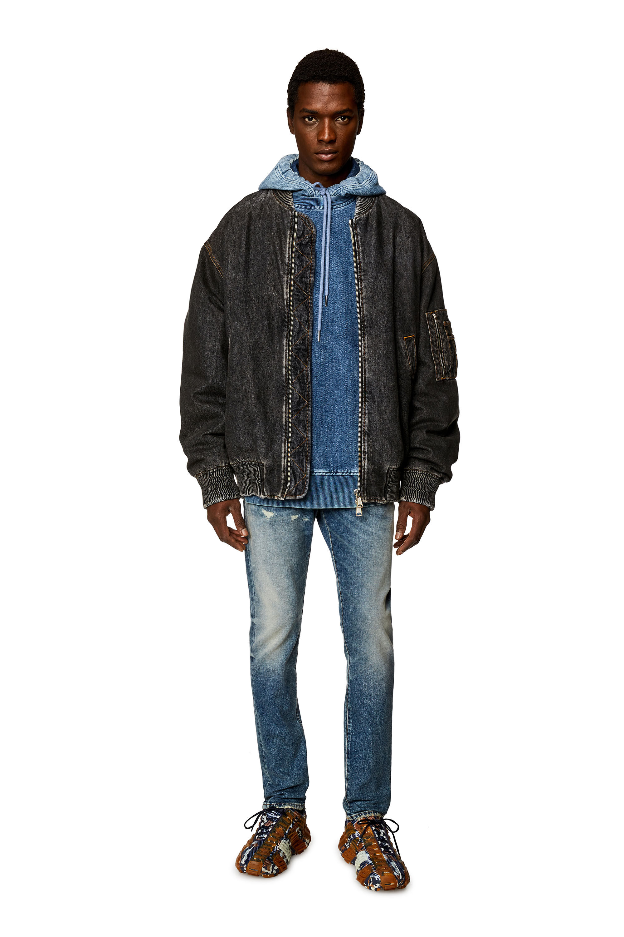 Diesel - Slim Jeans 2019 D-Strukt E07L1 Homme, Bleu moyen - Image 1