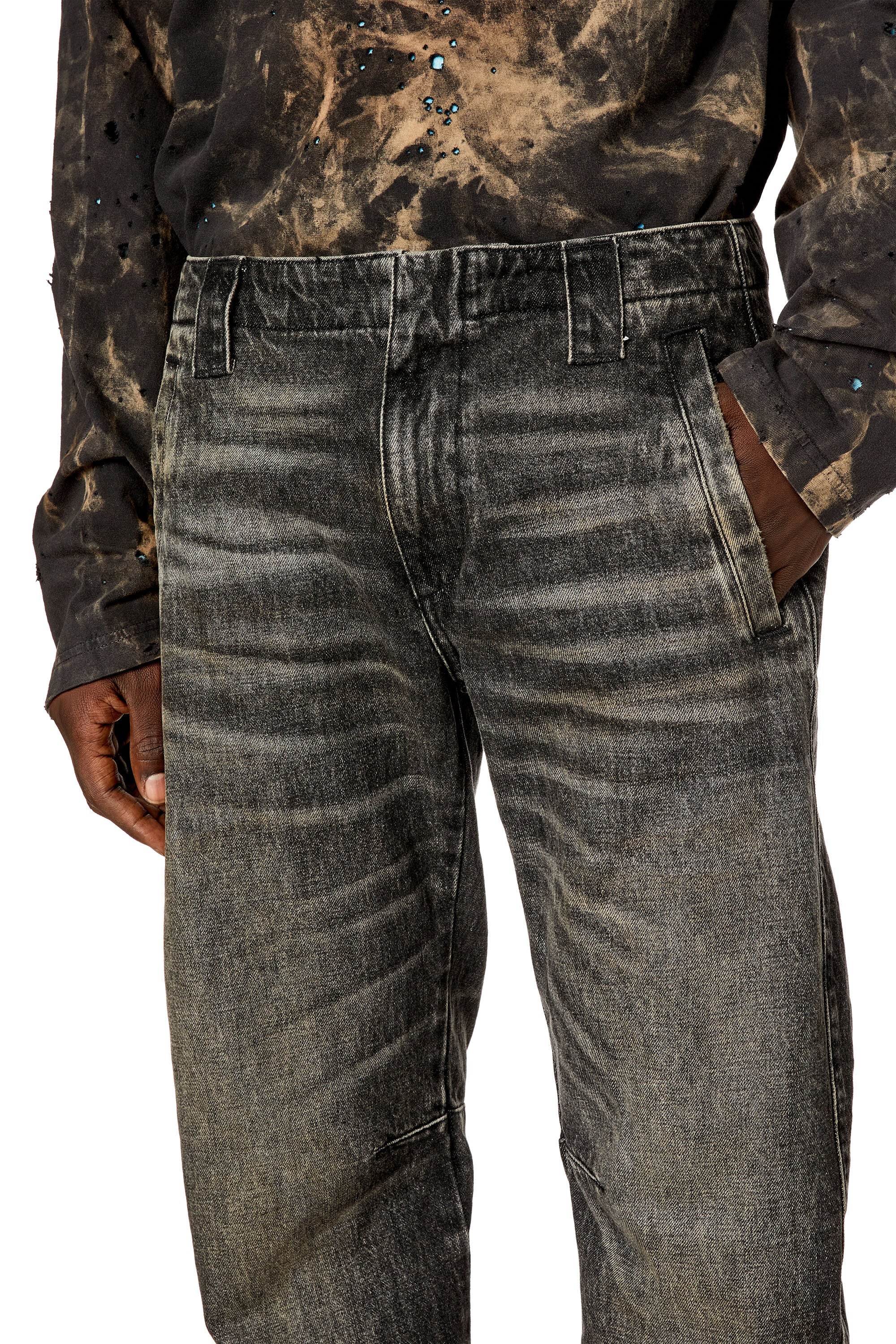 Men's Regular Jeans | Mid D-GeneBlack/Dark grey | Diesel US