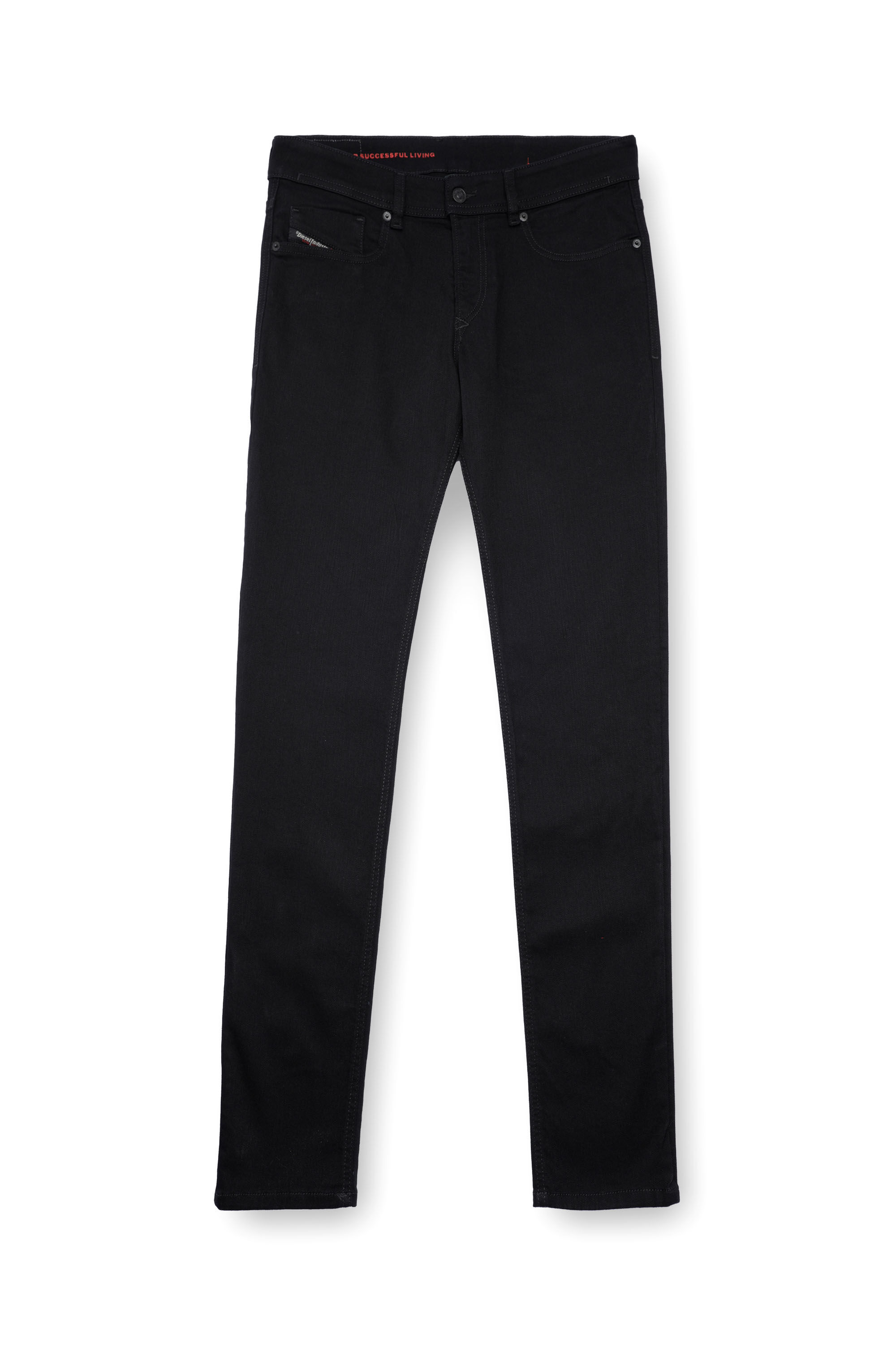 ☆Y☆ RETRO ENGINE Black Paint Denim Men's Regular Jeans | Black/Dark grey | Diesel 1985 Larkee