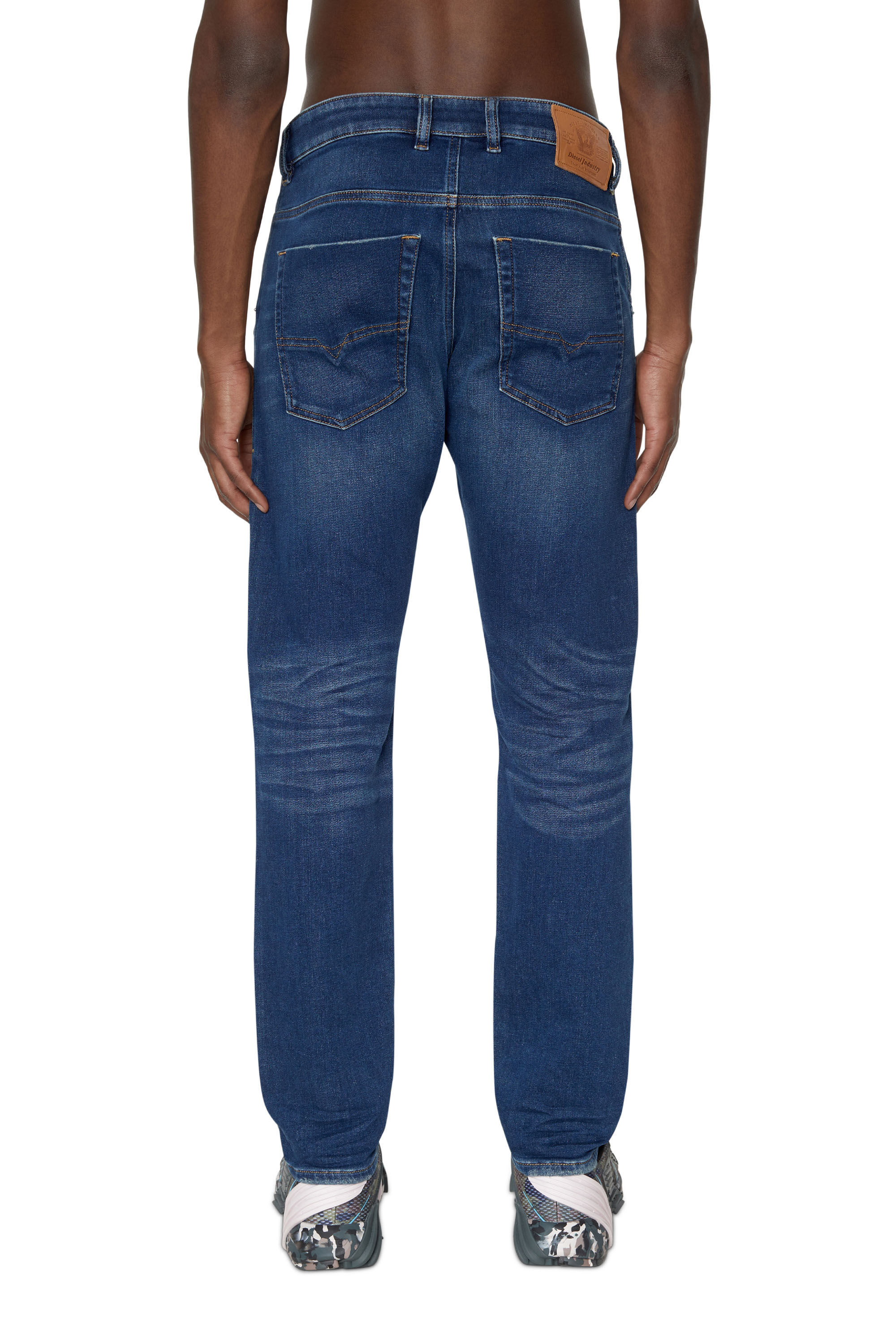 Diesel - Tapered 2030 D-Krooley Joggjeans® 068AZ, Male's Tapered 2030 D-Krooley Joggjeans® in Medium Blue - 4