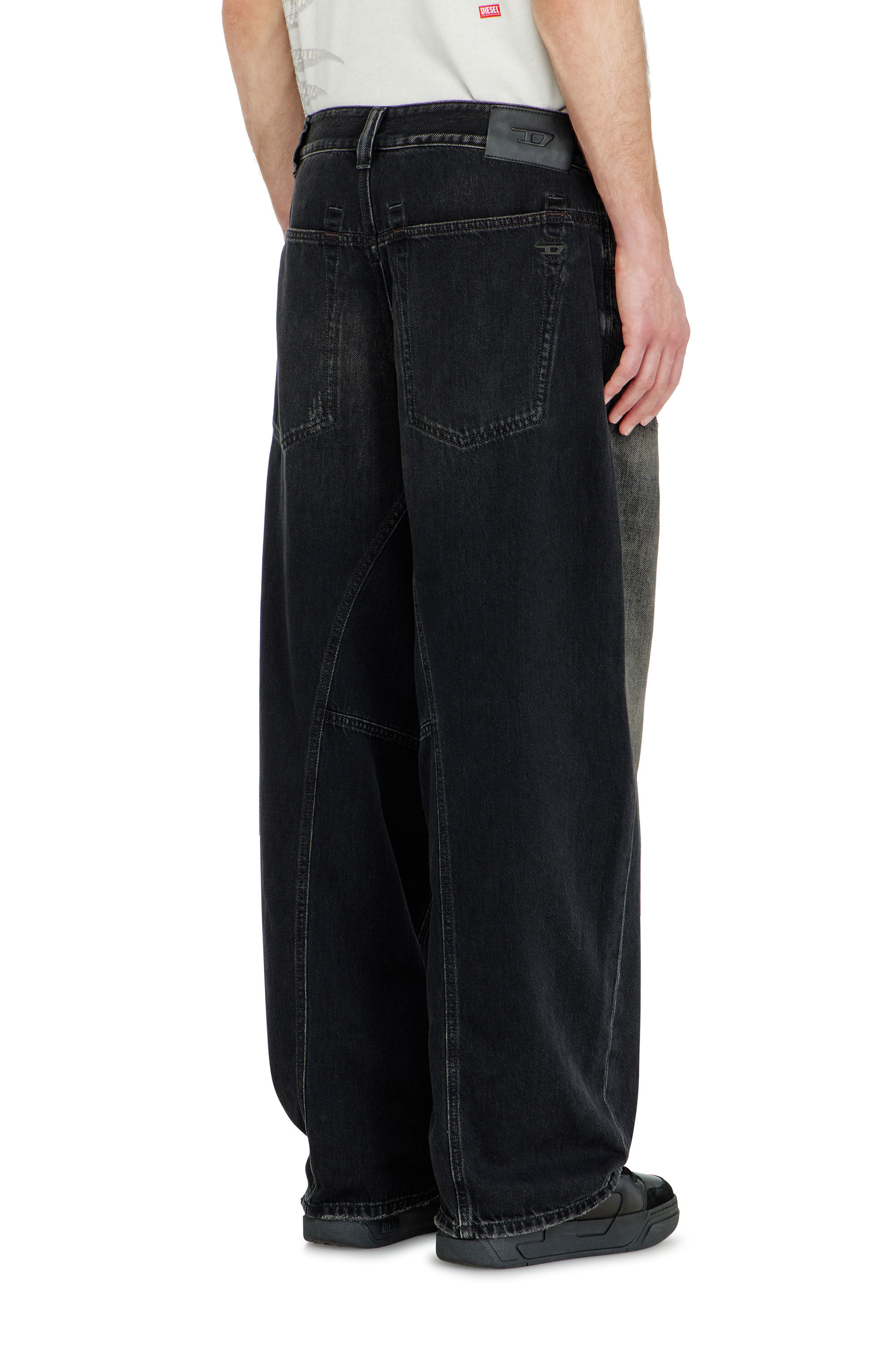 Diesel - Relaxed Jeans 1997 D-Enim-M 09P65 Unisex, Negro/Gris oscuro - 5