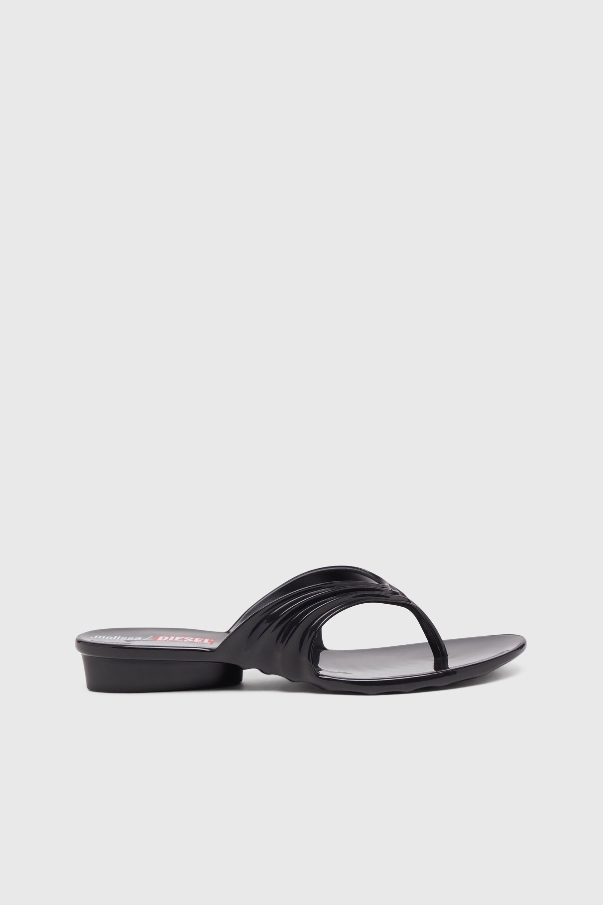Diesel - MELISSA QUANTUM THONG, Chanclas esculturales en Melflex&reg; Mujer in Negro - 1