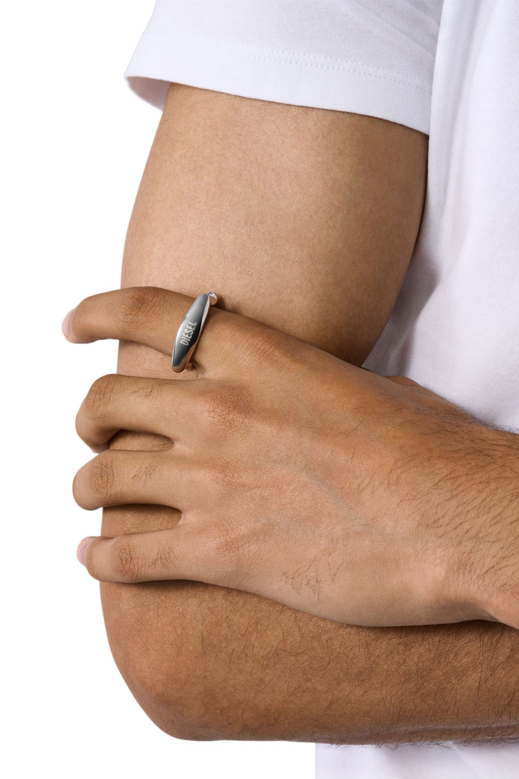 DIESEL ステンレススチール製バンドリング Diesel ステンレススティールバンドリング DX1449 ｜ディーゼル
