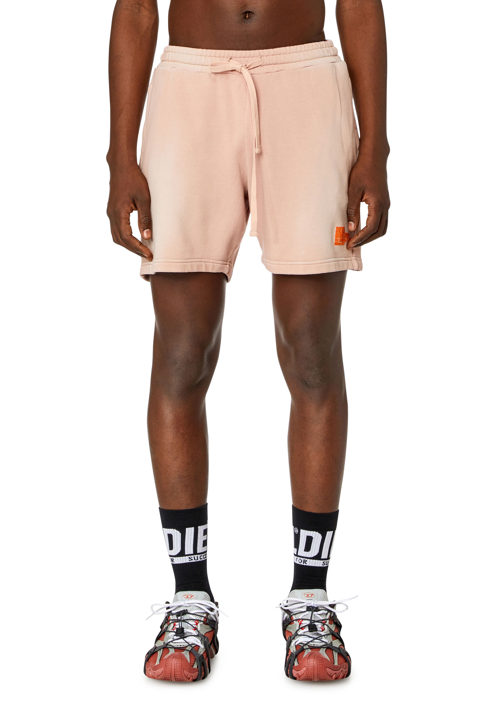 Diesel - P-STELT-N1, Short de survêtement effet délavé par le soleil Homme in Rose - 2