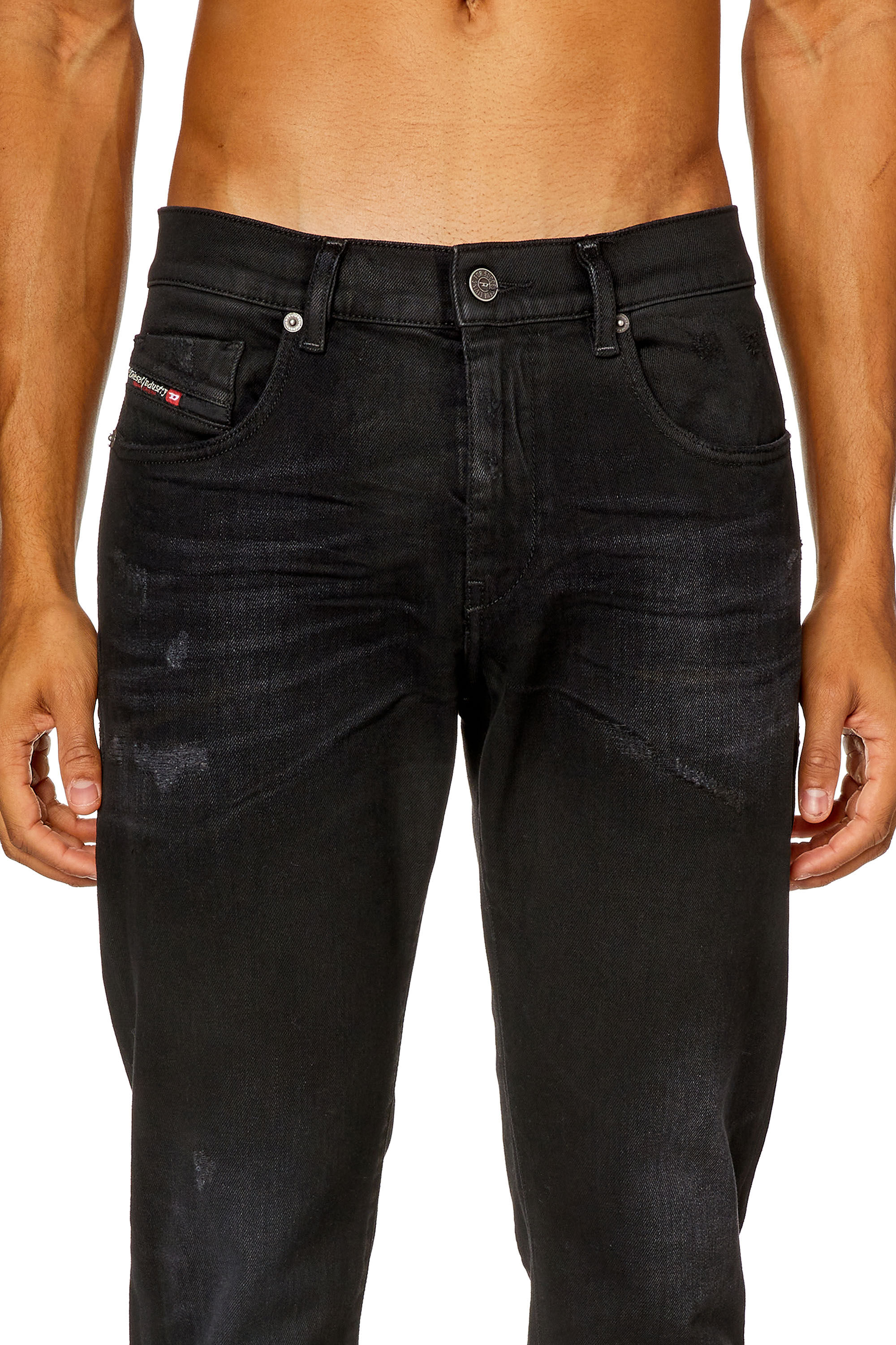 Diesel - Slim Jeans 2019 D-Strukt 09I19 Homme, Noir/Gris foncé - Image 5