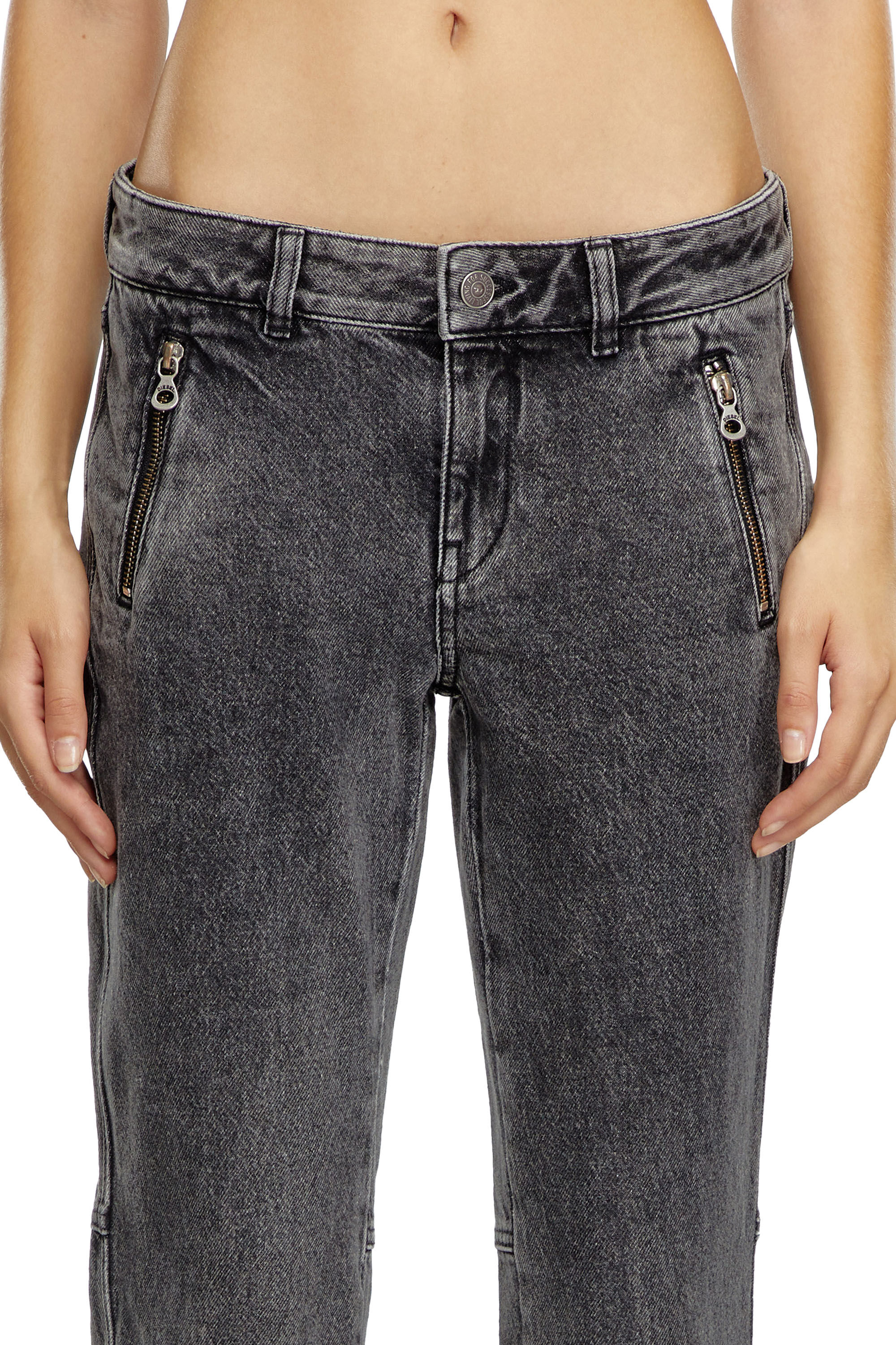 Diesel - Female's Bootcut Jeans D-Poky 0CBDH, Black/Dark Grey - 4