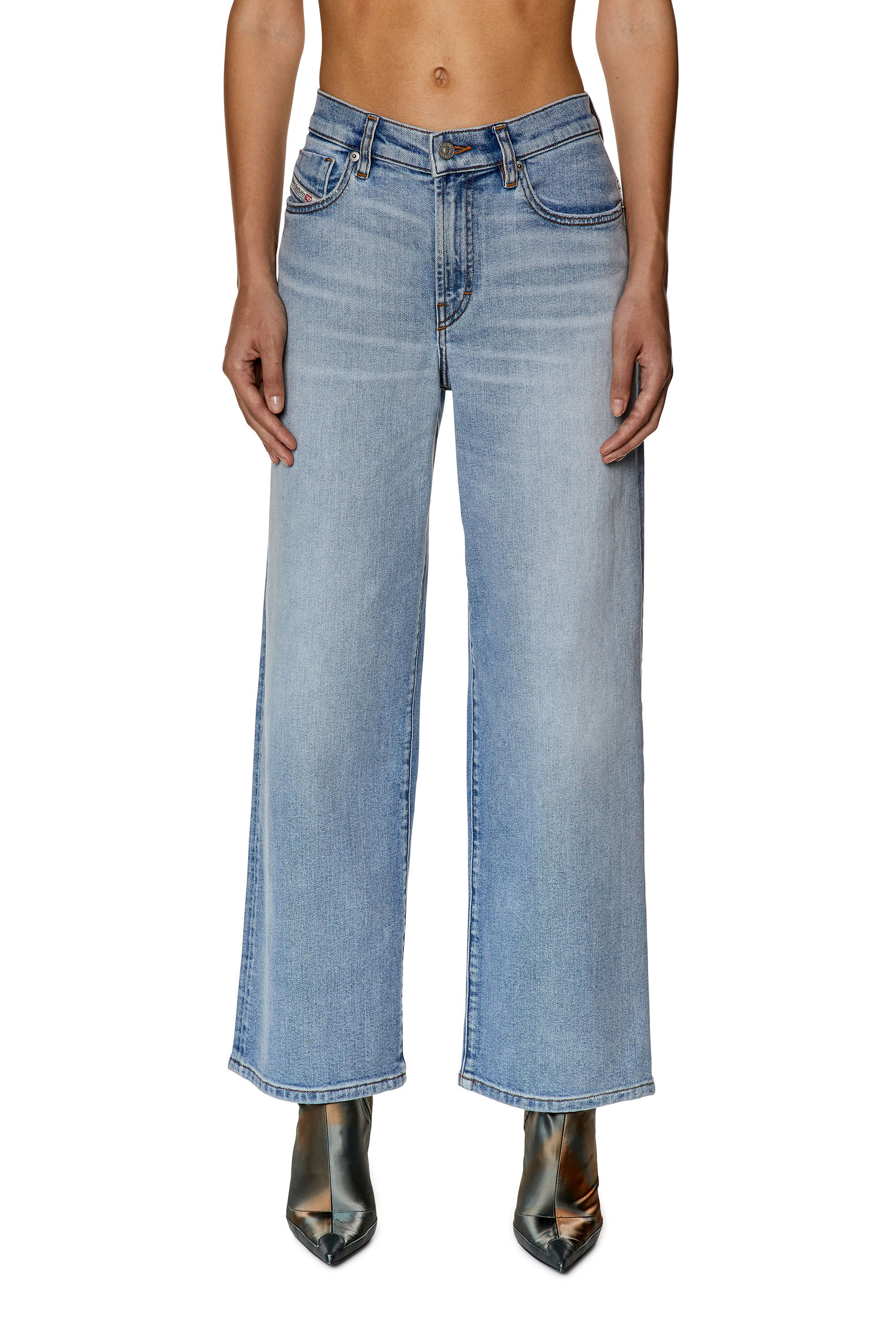 パンツ 00s DIESEL boot cut flare denim pants Women's Bootcut and Flare Jeans | Light Blue | Diesel 2000 Widee