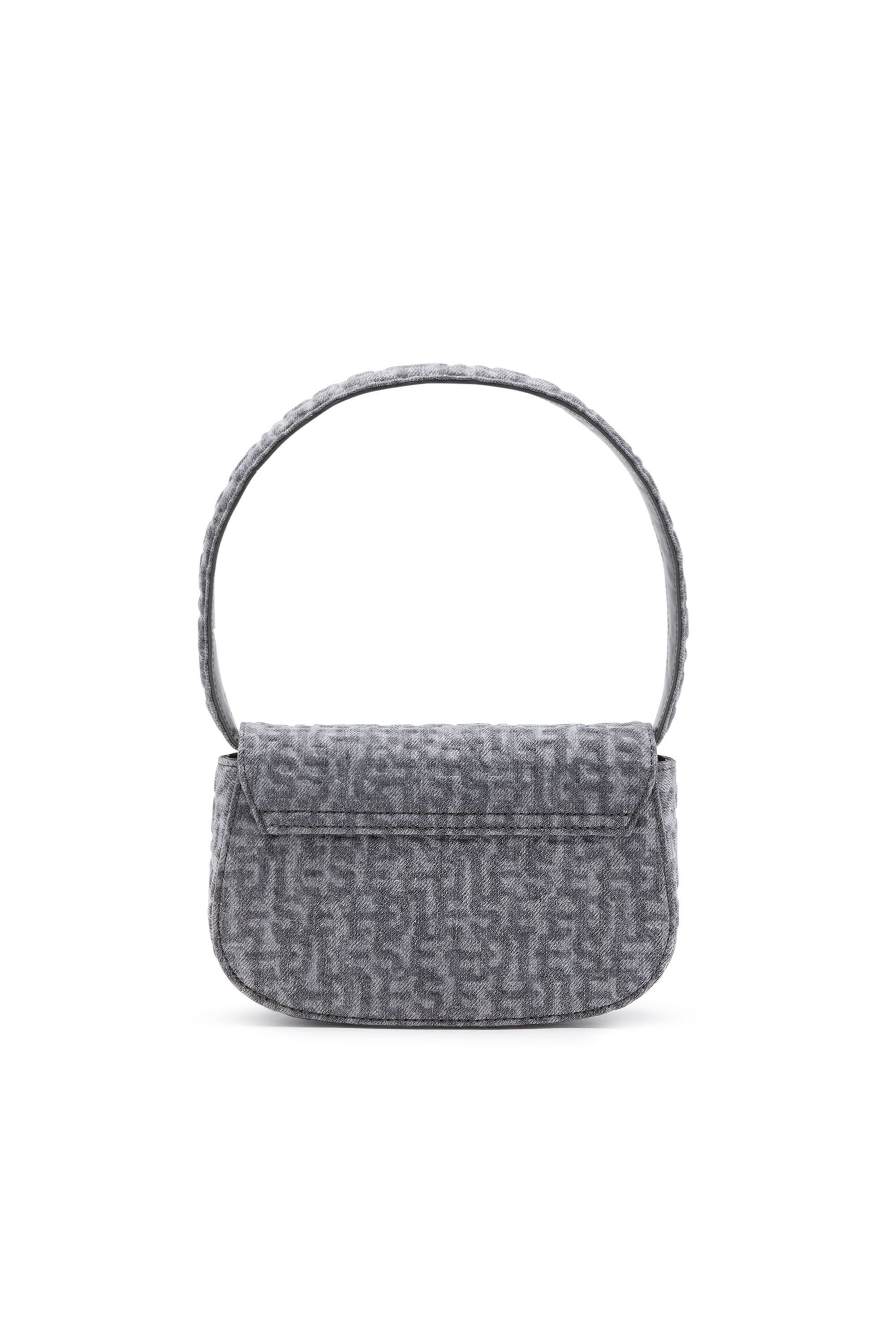 Diesel - 1DR, 1DR - Sac iconique à bandoulière en denim imprimé monogramme Femme in Gris - 3