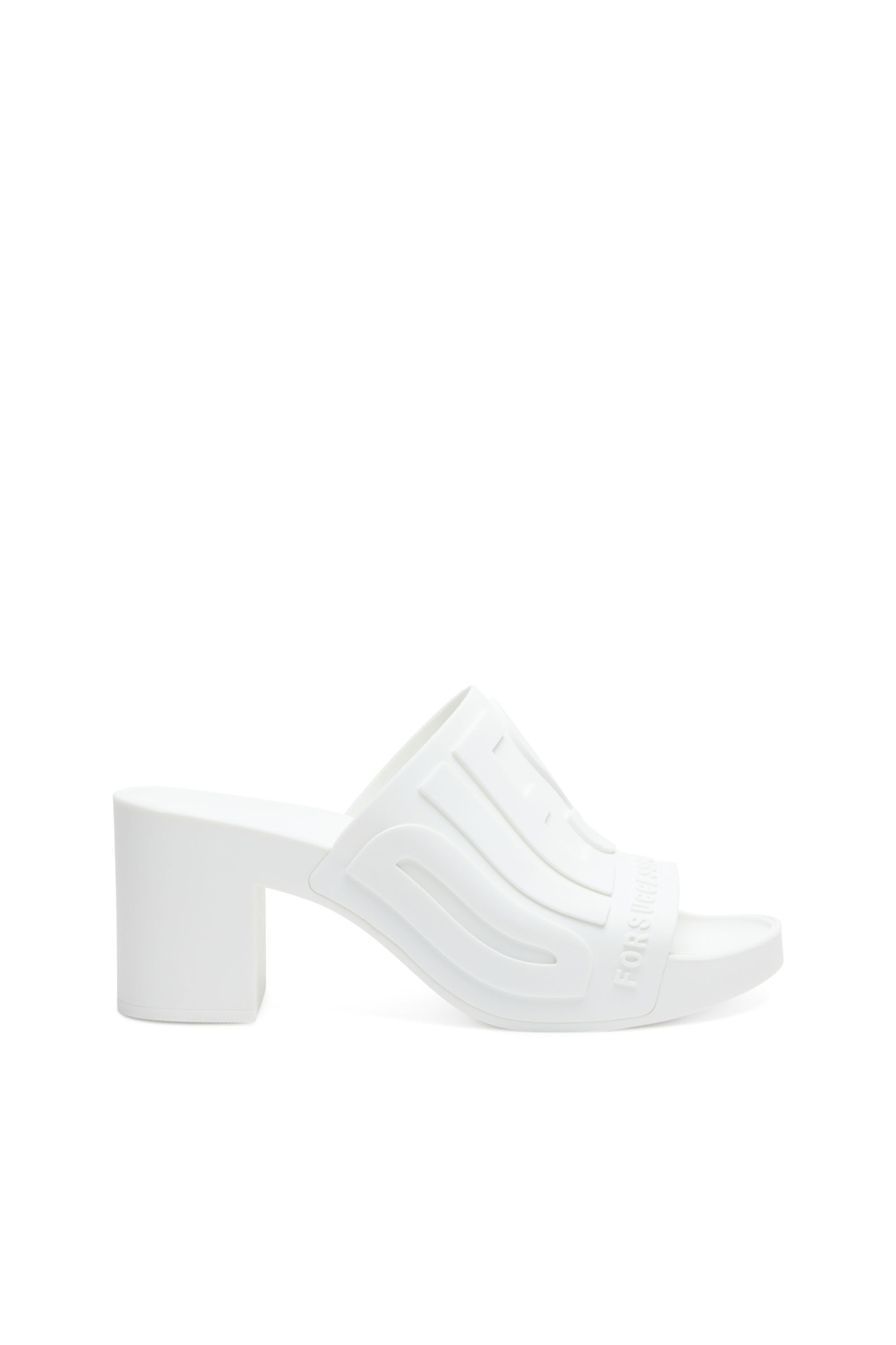 Diesel - SA-PAMELA H, Sa-Pamela-Claquettes de piscine à talons en caoutchouc Femme in Blanc - 1