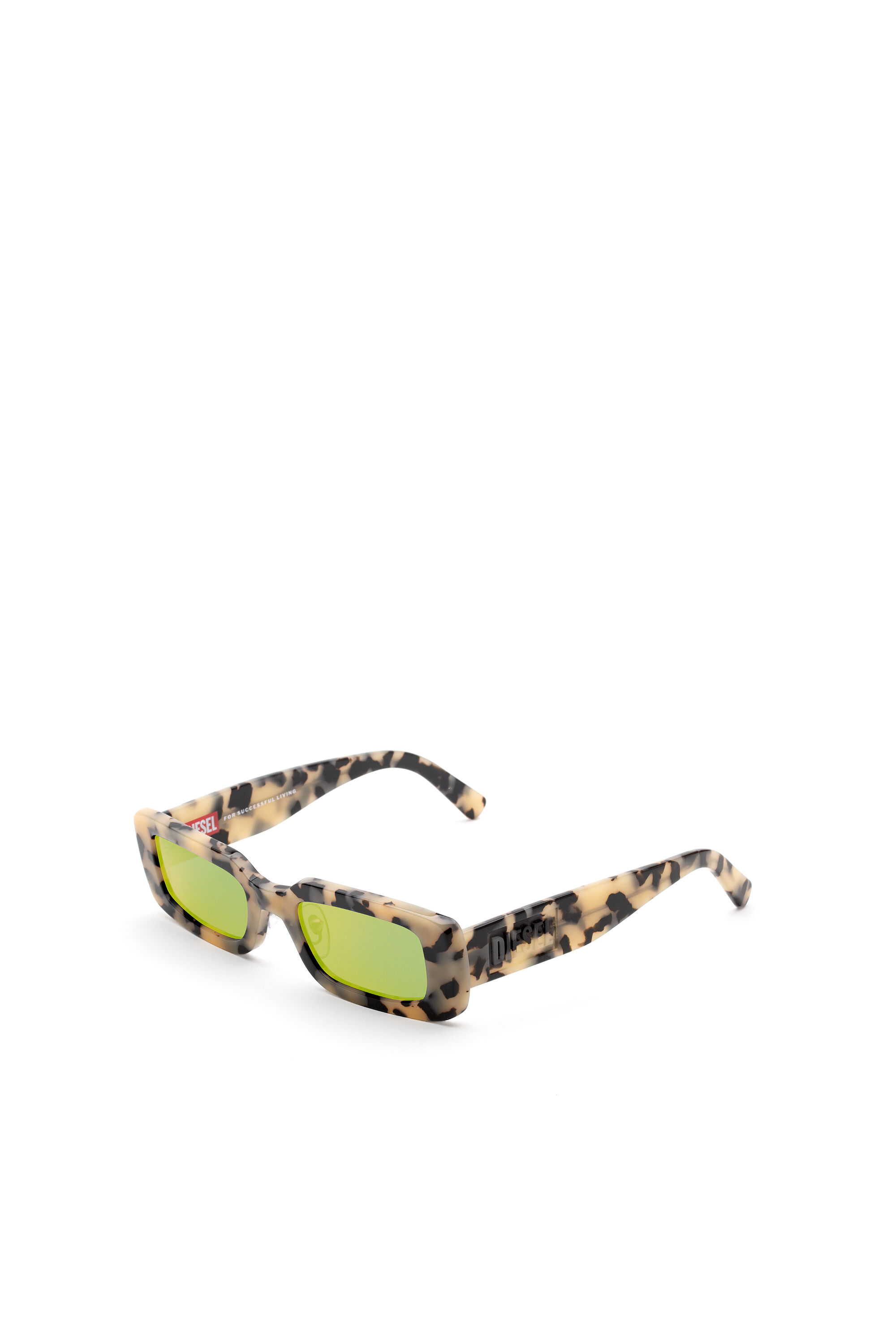 Diesel - DM0362, Rectangular modern design sunglasses Mixte in Marron - 2
