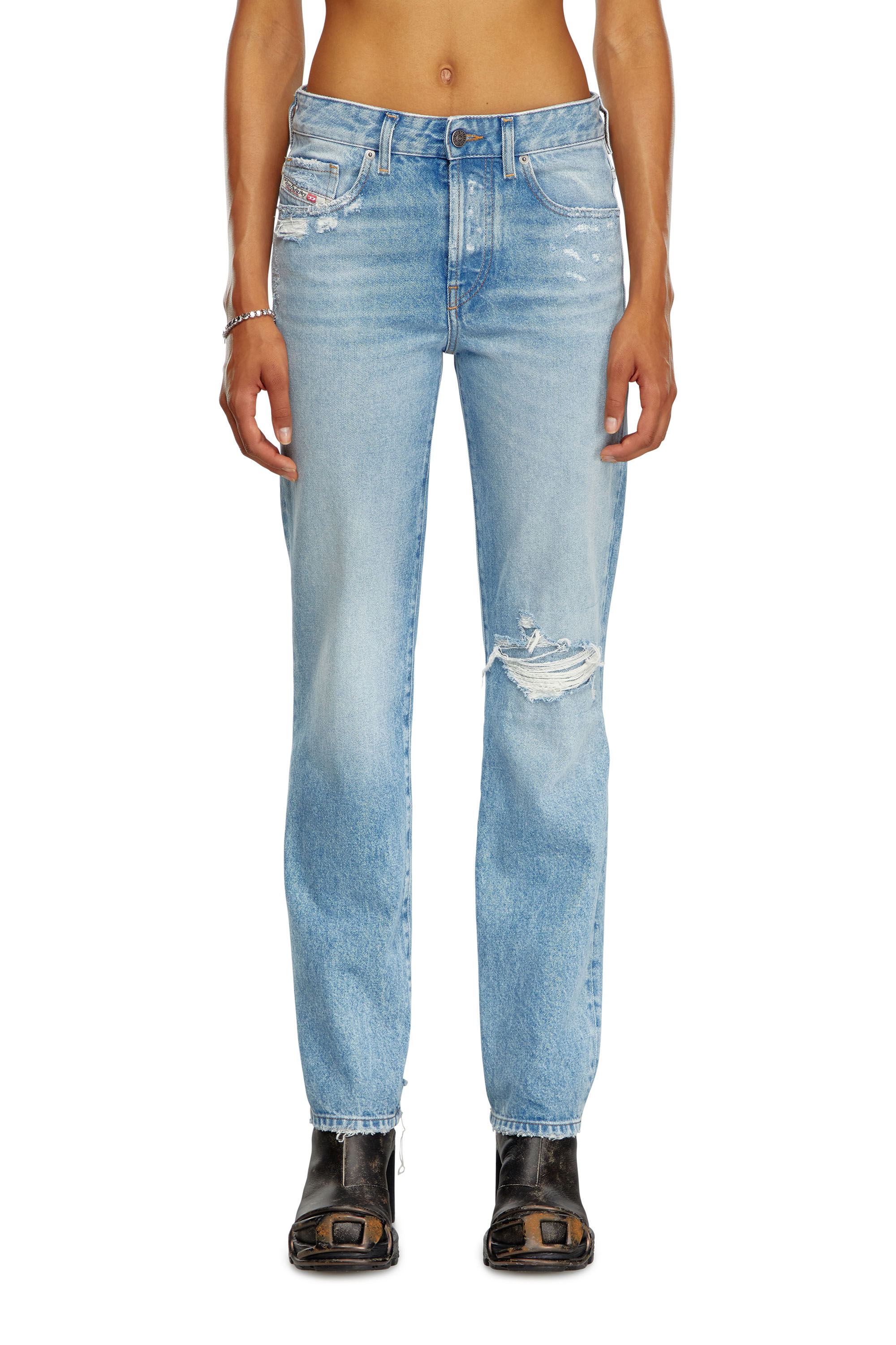 Diesel - Female's Regular Jeans 1989 D-Mine 09J80, Light Blue - 3