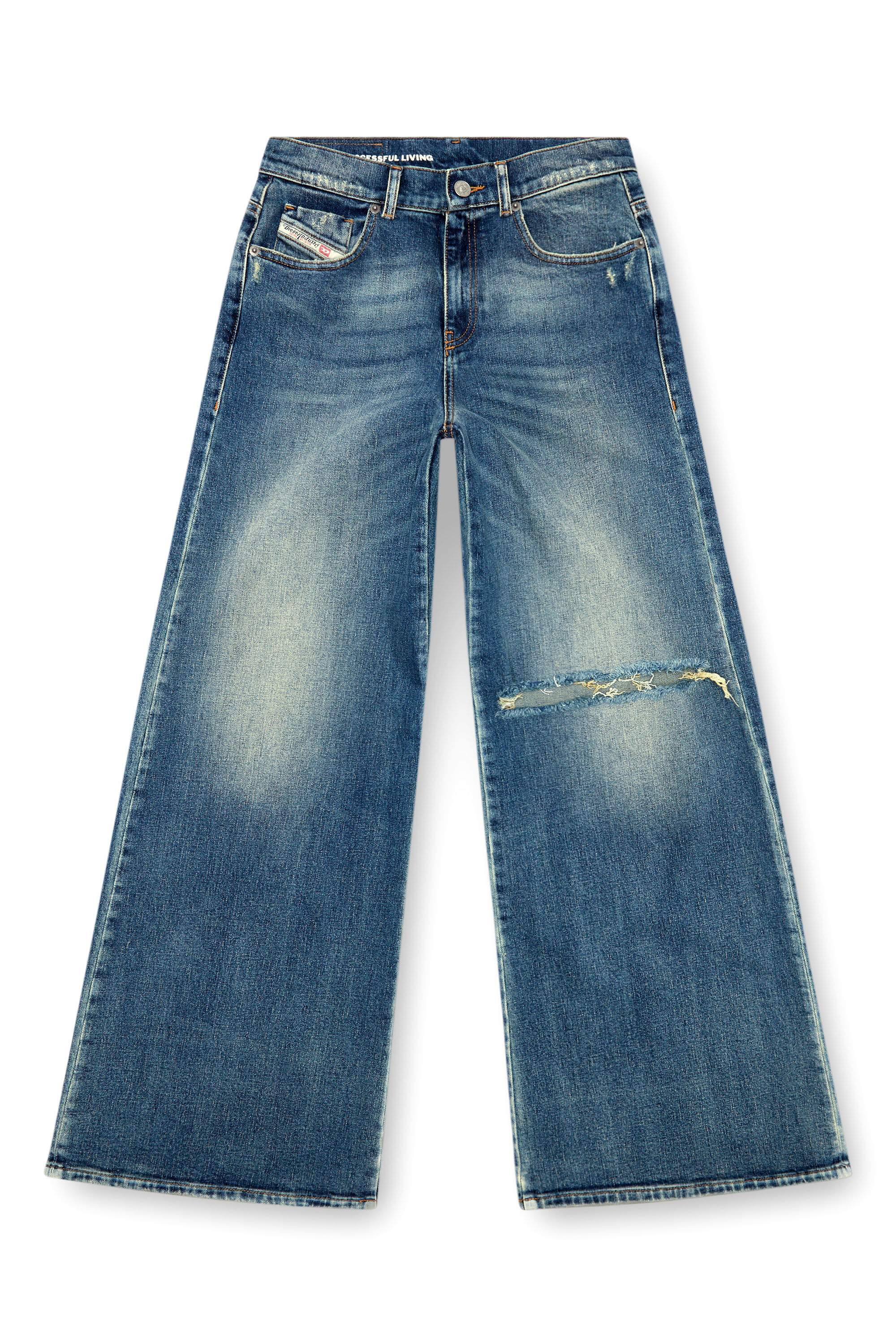 Diesel - Female's Flare Jeans 1978 D-Akemi 007M5, Medium Blue - 2