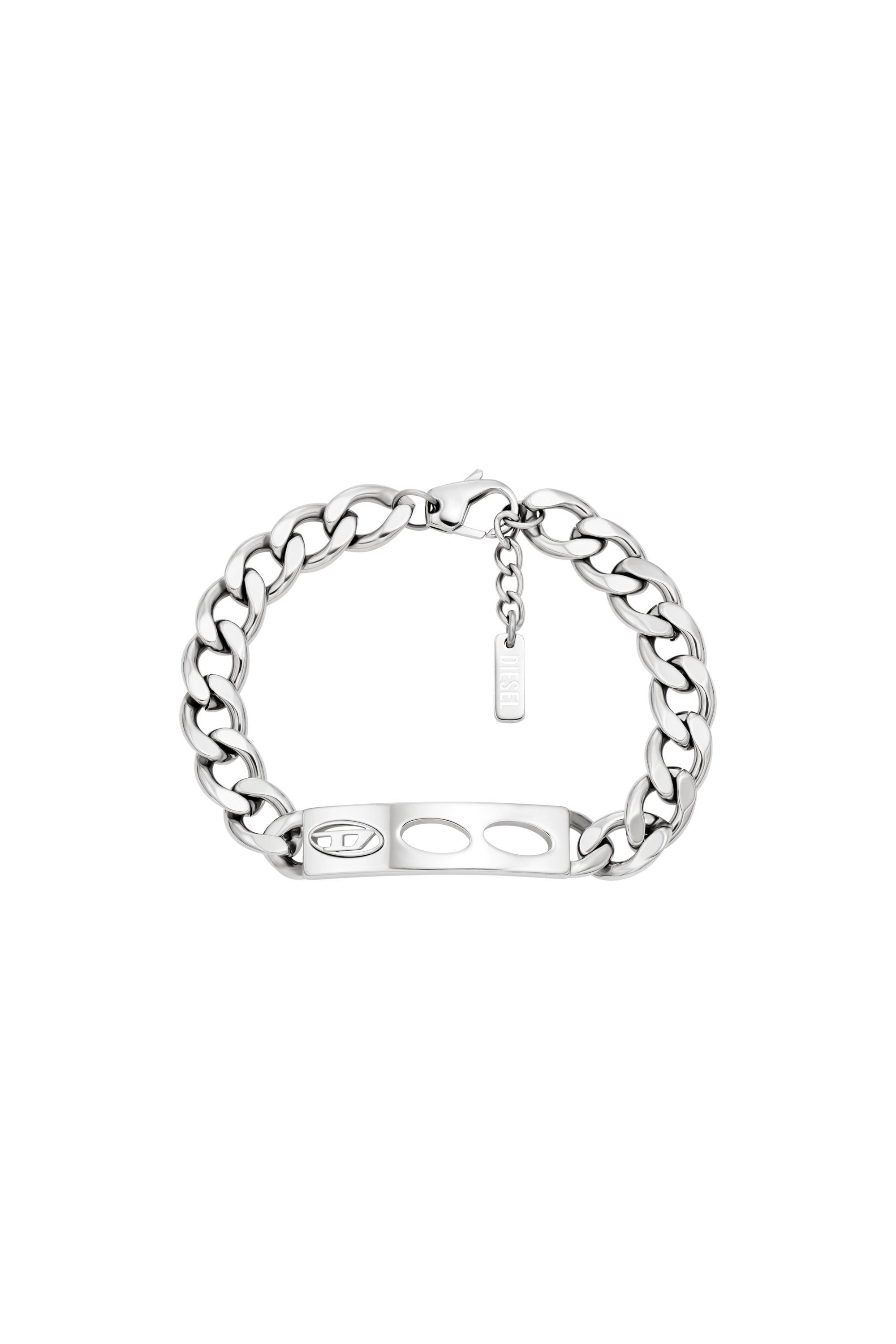 Diesel - DX166340 JEWELLERY, Pulsera de identificaci&oacute;n de acero inoxidable Unisex in Plateado - 1