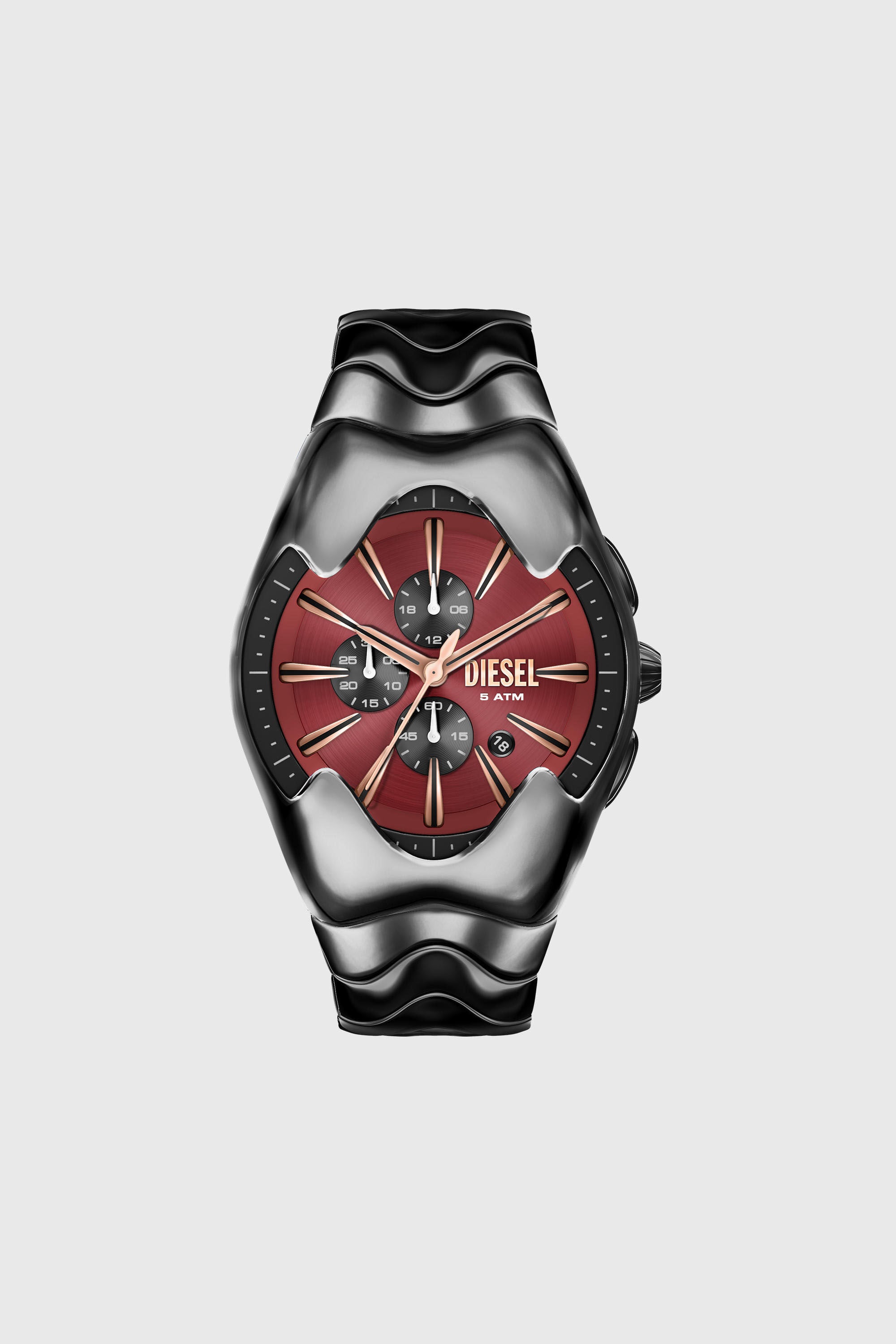 Diesel - DZ4713 WATCH, Male's Mercurial gunmetal stainless steel watch in Black - 1