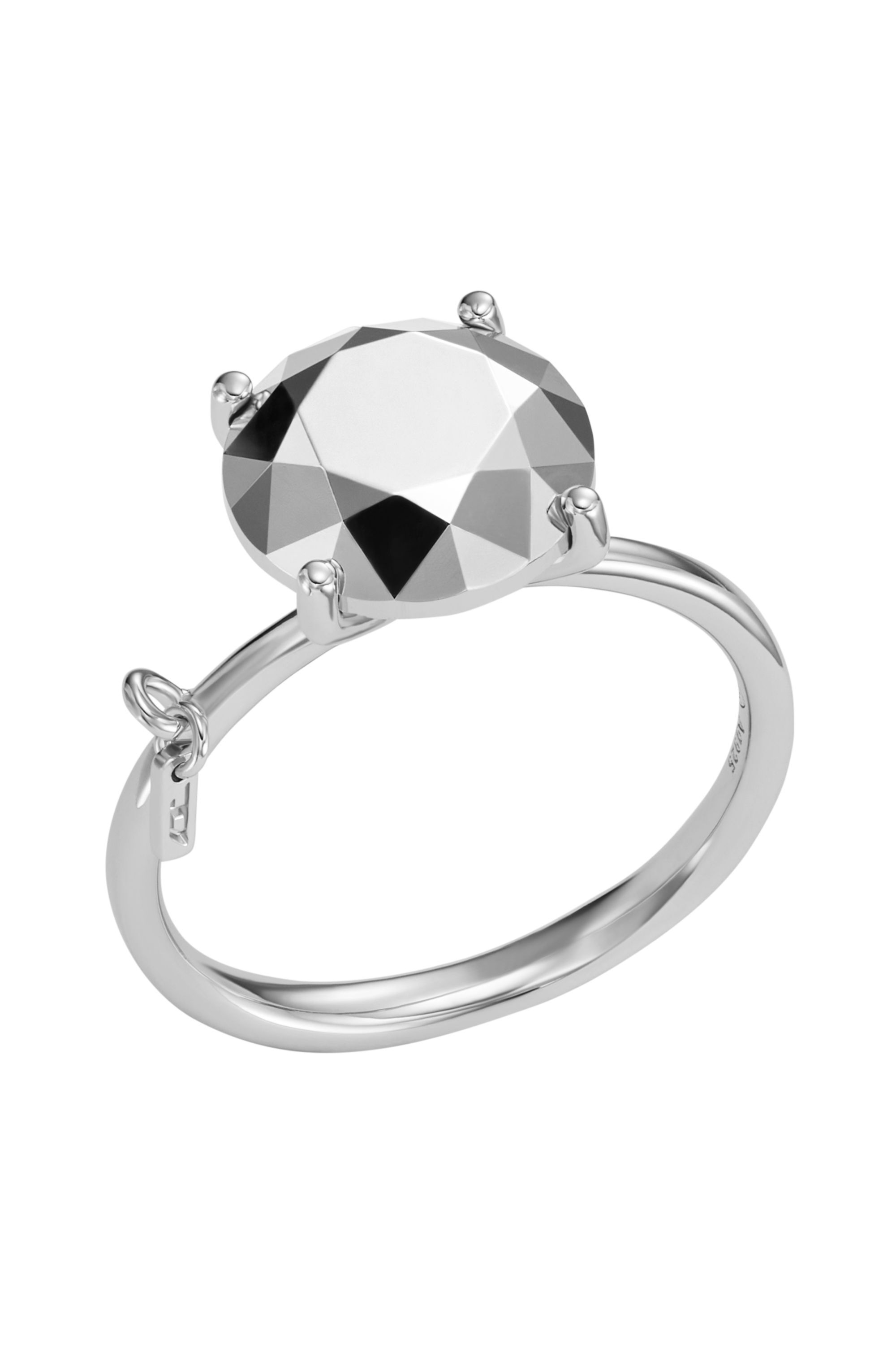 Women's Diamond Cut Sterling Silver Ring | Silver | Diesel