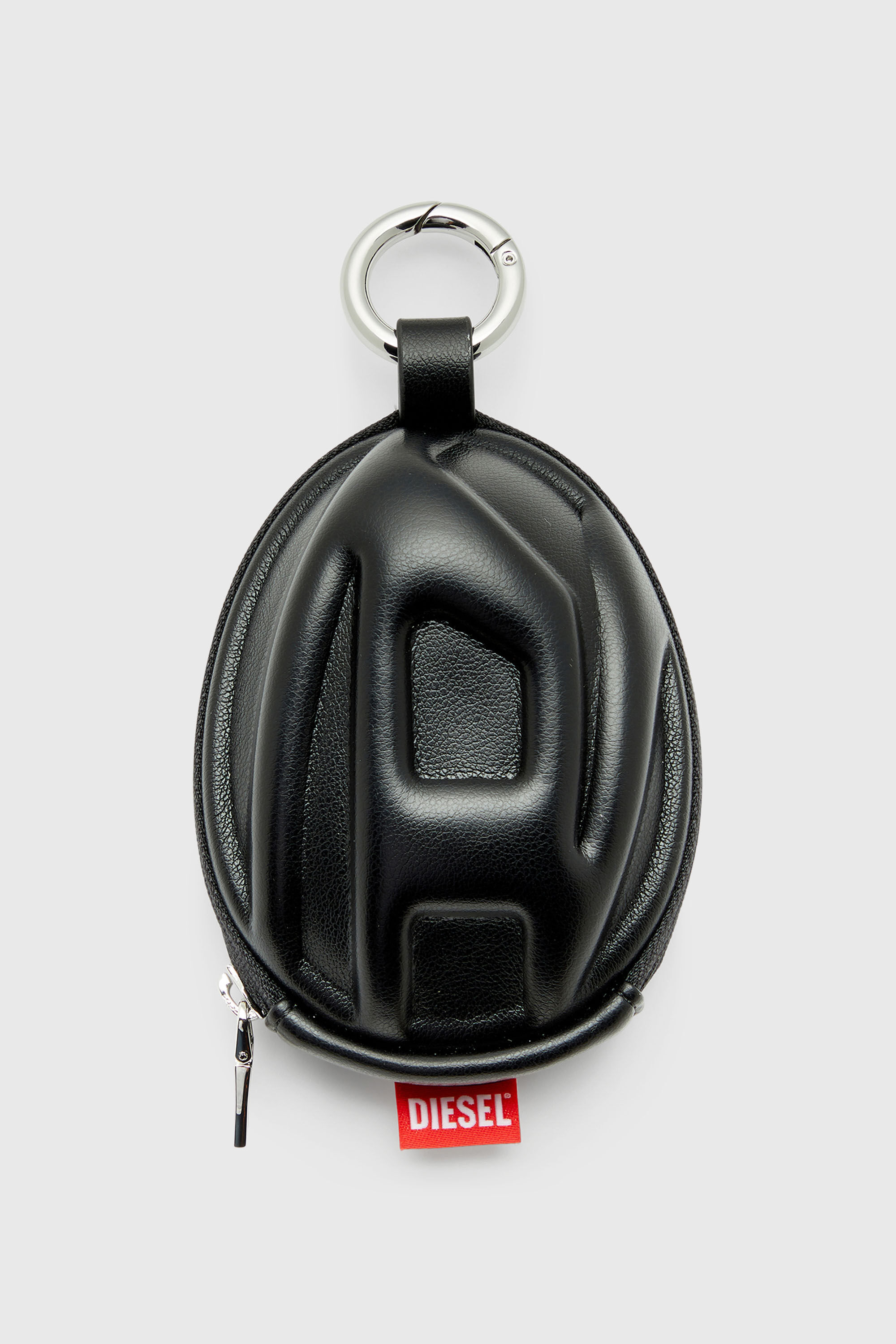 Men's Charm in matte PU with Oval D logo | Black | Diesel US