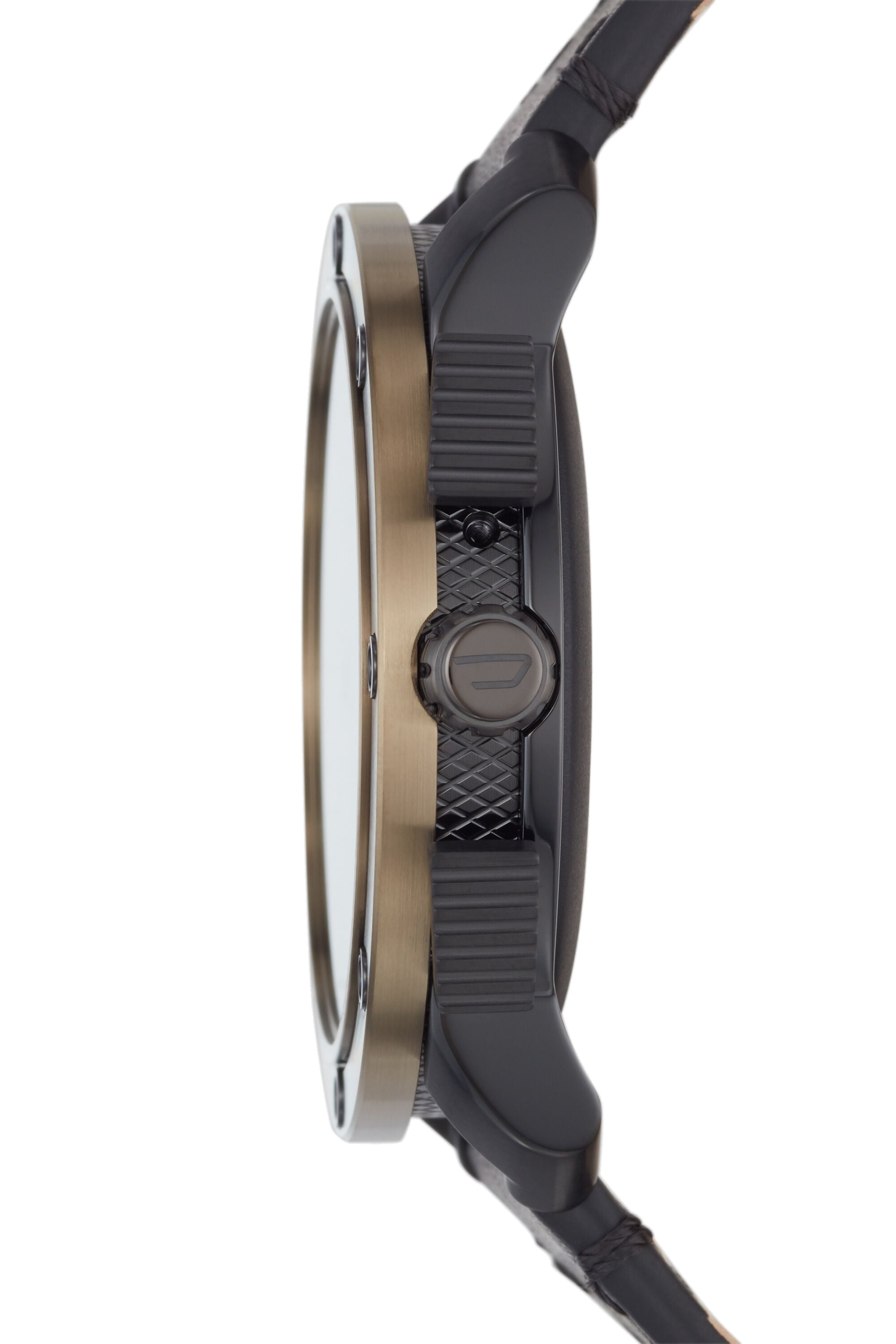 DT2016 Axial Smartwatch - Bronze Stainless Steel and Black Leather