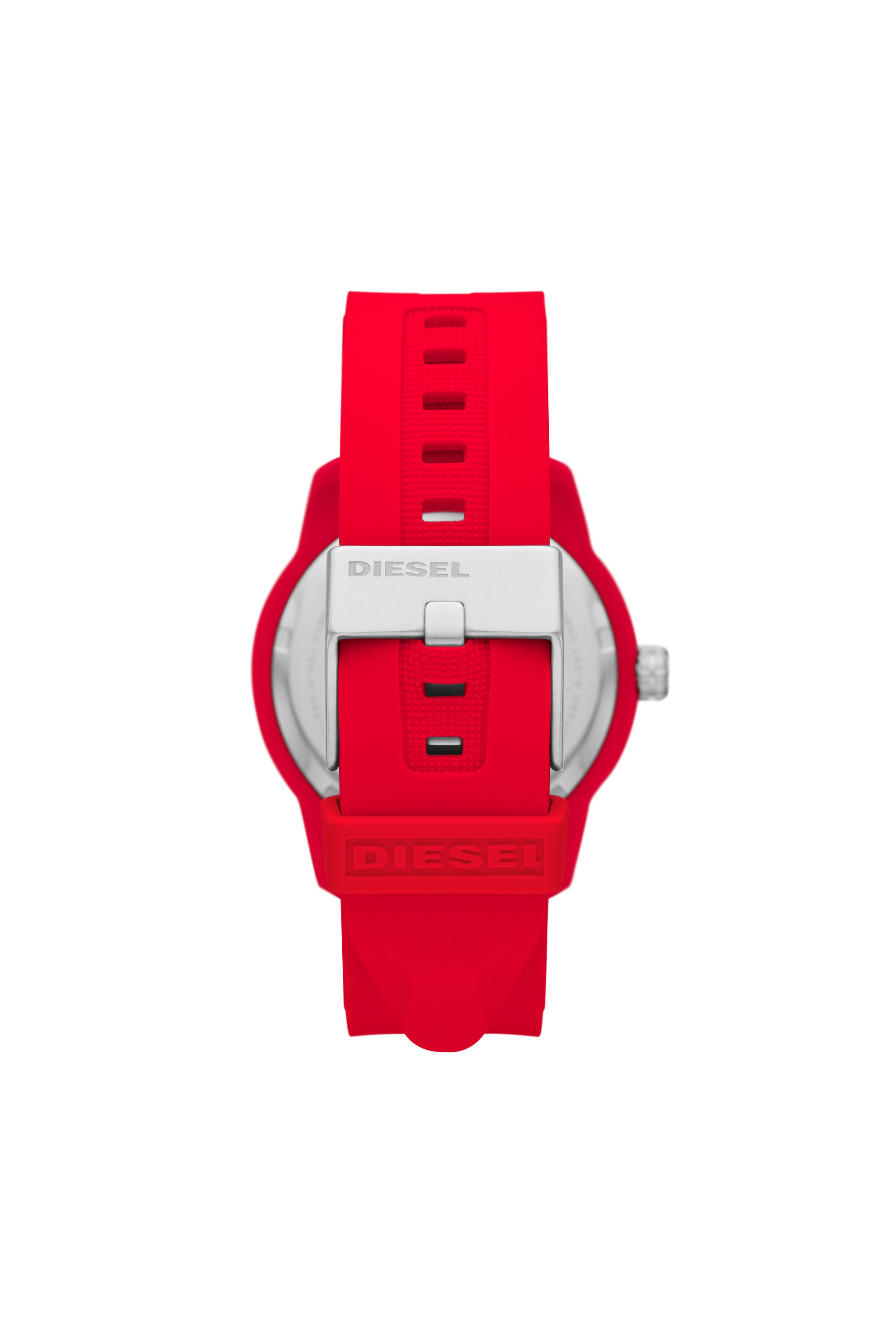 Diesel - DZ1979, Man's Armbar Silicone Watch and Bracelet Set in Red - 2