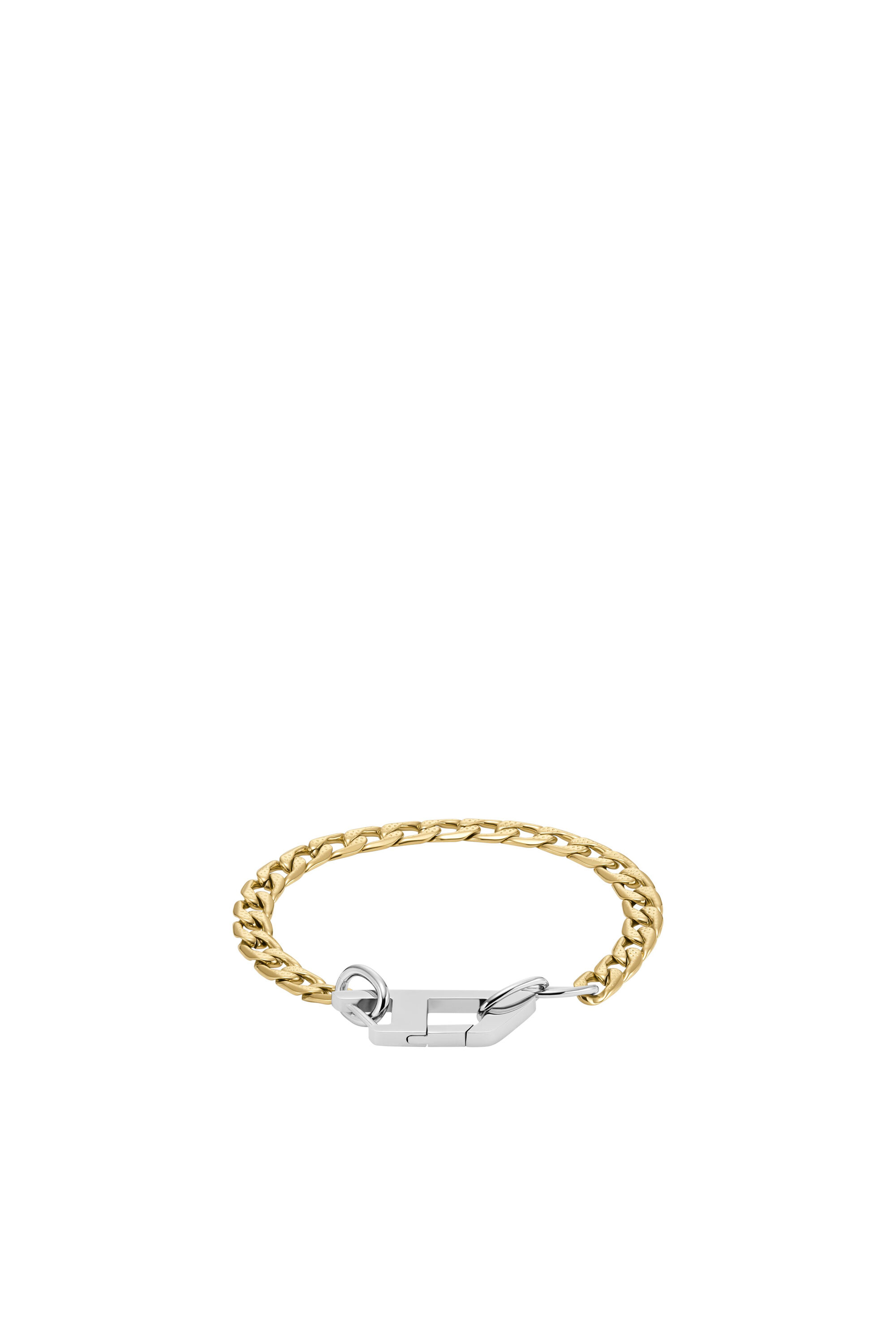 Diesel - DX1437, Unisex's D Logo Two-Tone Chain Bracelet in Gold - 1