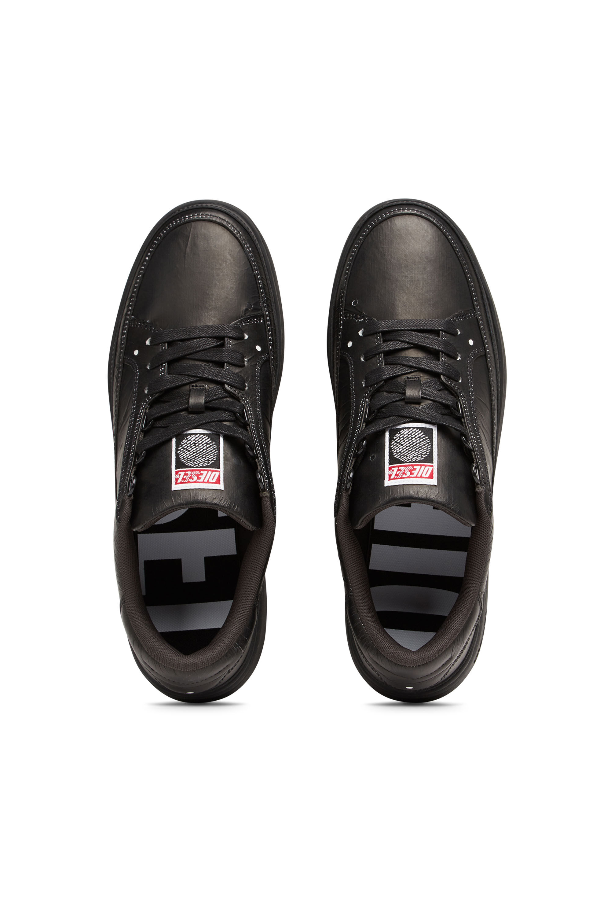 Diesel - S-SINNA LOW TK, S-Sinna Low Tk - Sneaker basse avec tissu effet déchiré Homme in Noir - 4