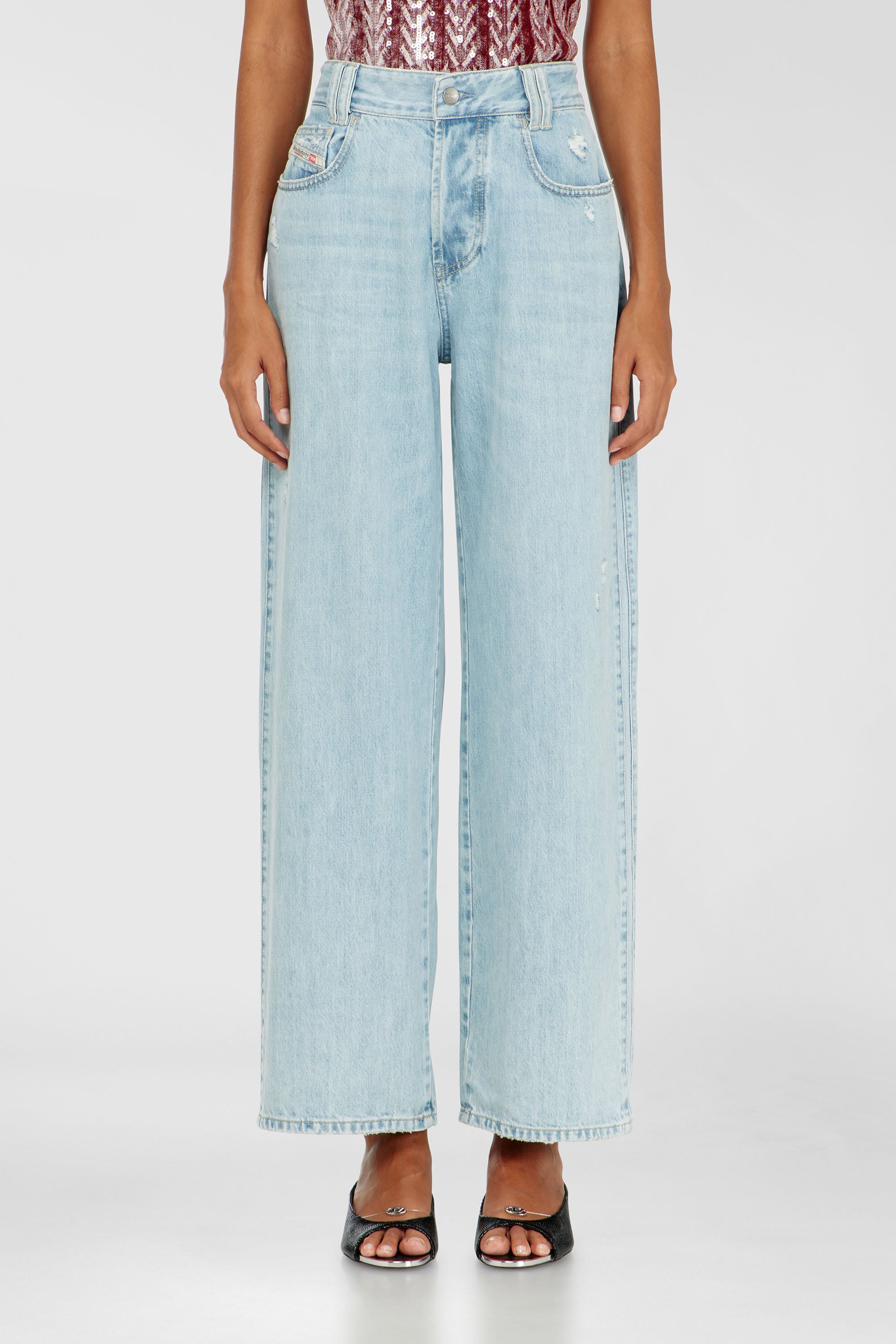 Diesel - Relaxed Jeans 1982 D-Hakou 0TJDF Unisex, Azul Claro - 6