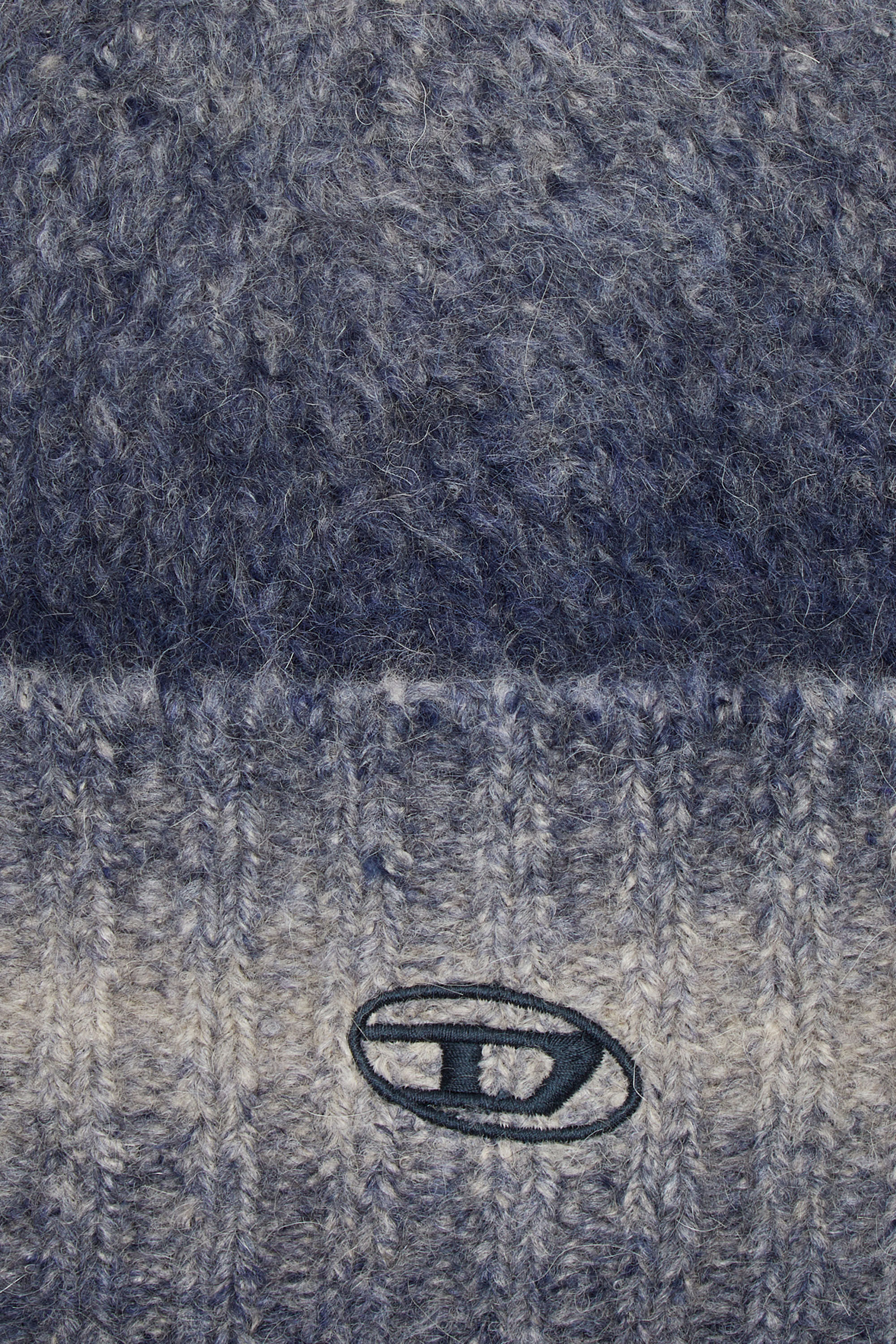 Diesel - K-PELO, Bonnet en alpaga avec broderie Oval D Mixte in Bleu - 3