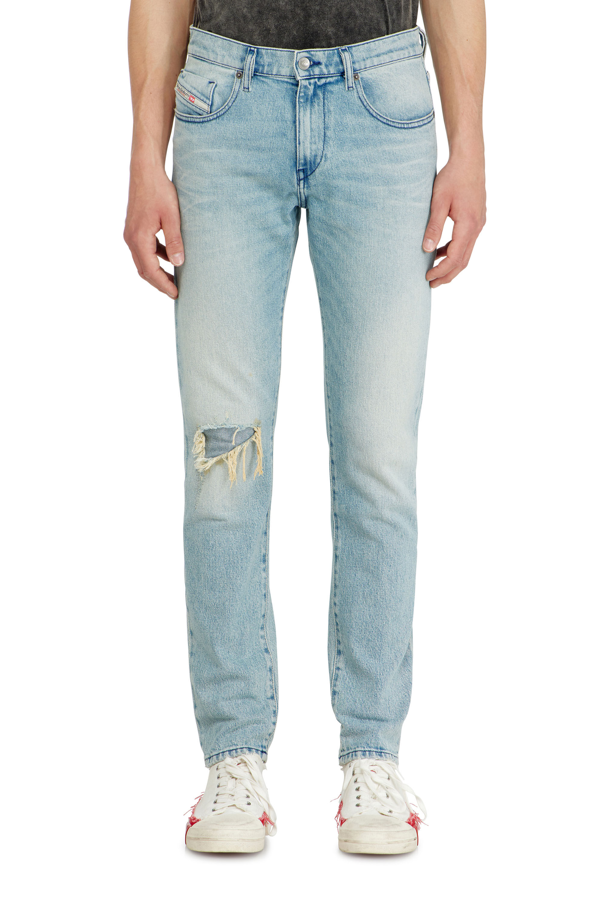 Diesel - Slim Jeans 2019 D-Strukt 09Q10 Homme, Bleu Clair - Image 4