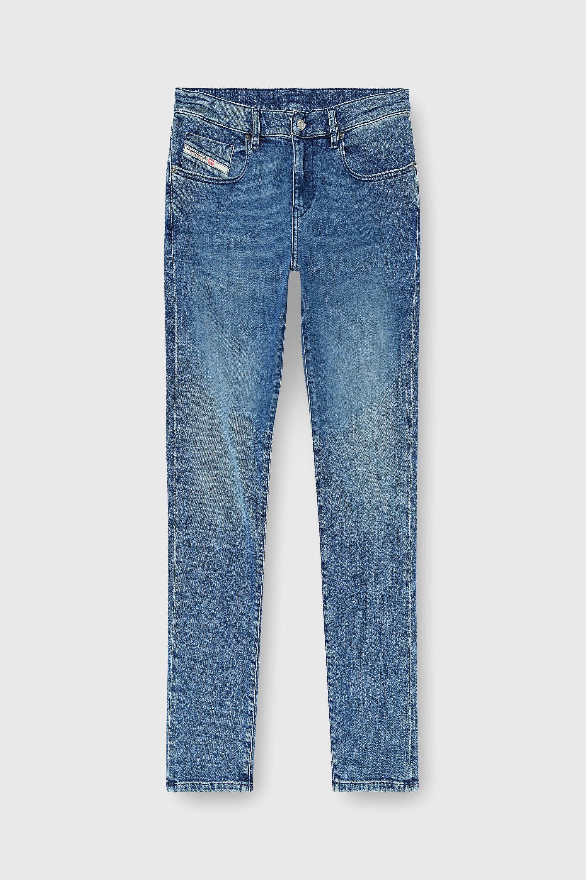 Diesel - Man's Slim Jeans 2019 D-Strukt 0HDBK, Medium blue - 6