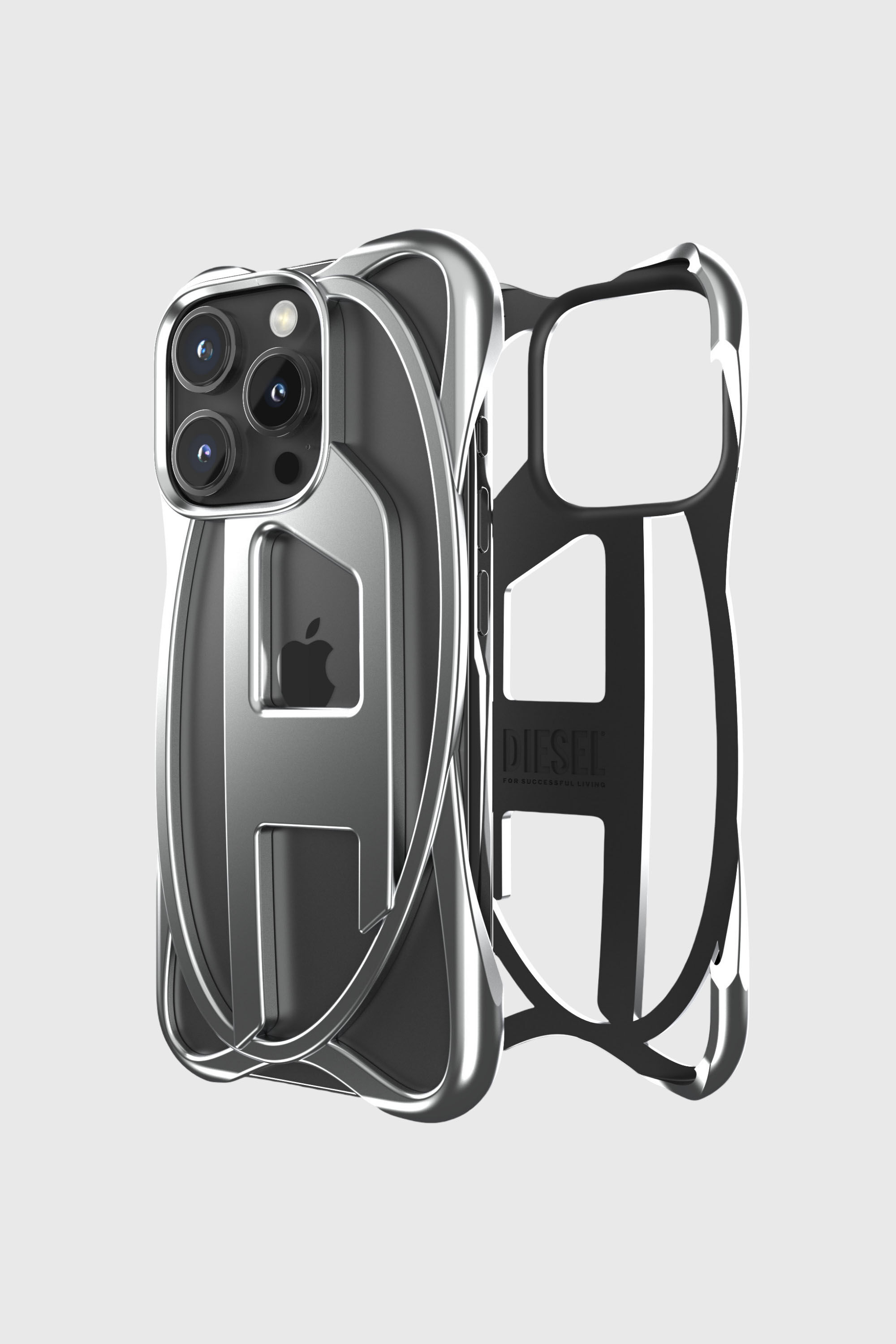 Women's Oval D Frame Case for iP 16 Pro | Grey | Diesel {{Country}}