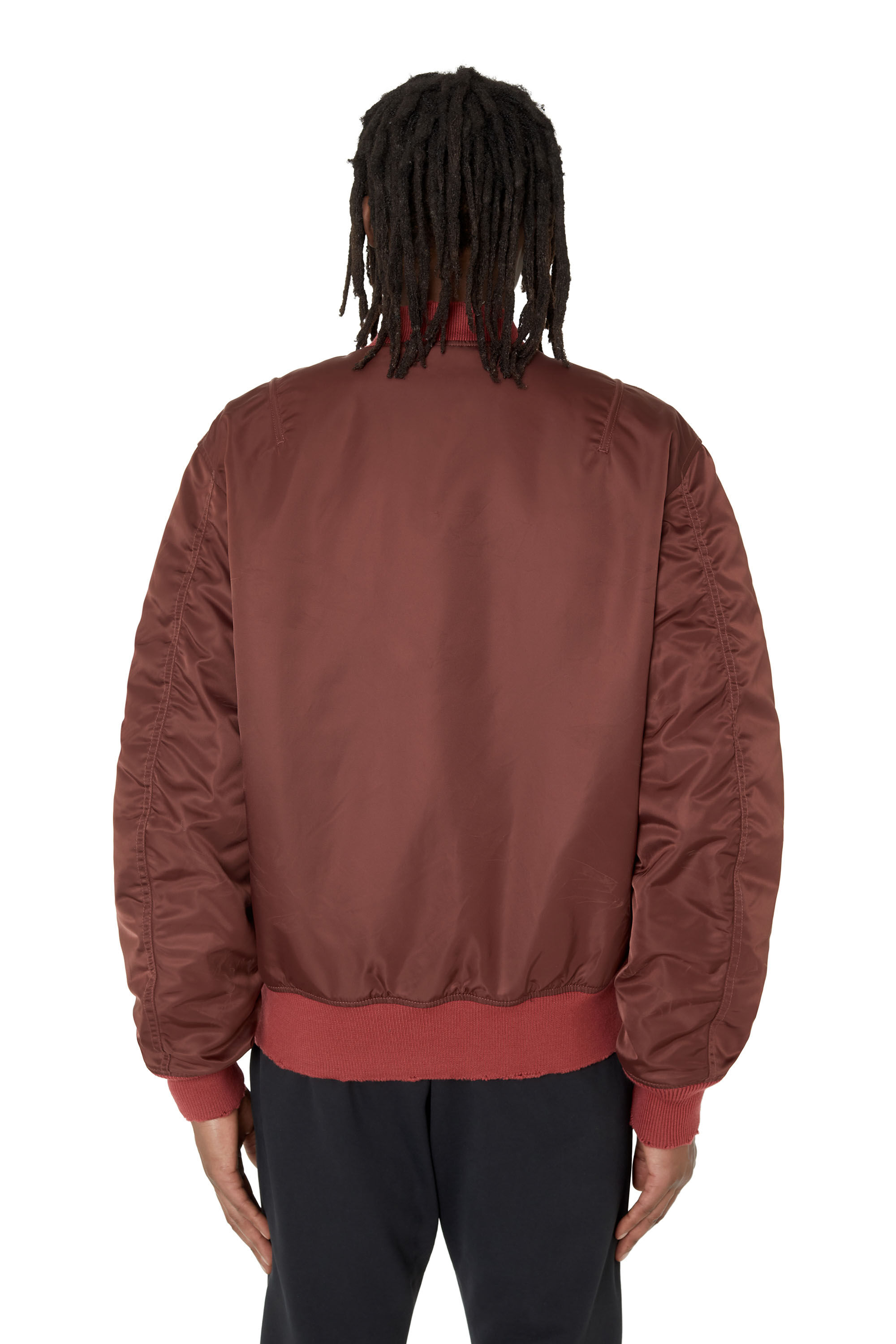 Diesel - J-FIGHTERS-NW, Veste bomber matelassée réversible Homme in Marron - 5