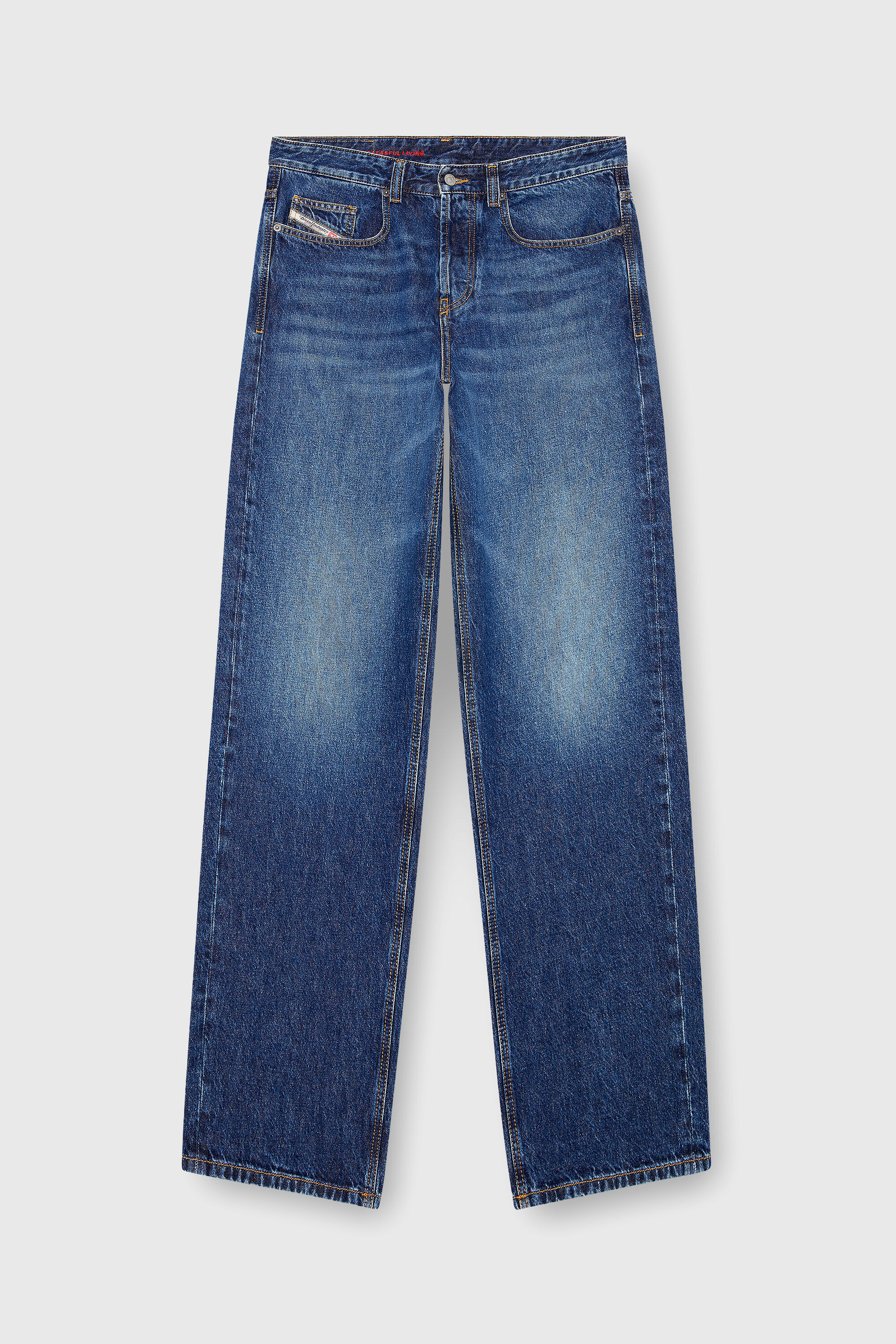 Men's Relaxed Jeans | Low Waist 2001 D-MacroMedium blue | Diesel US