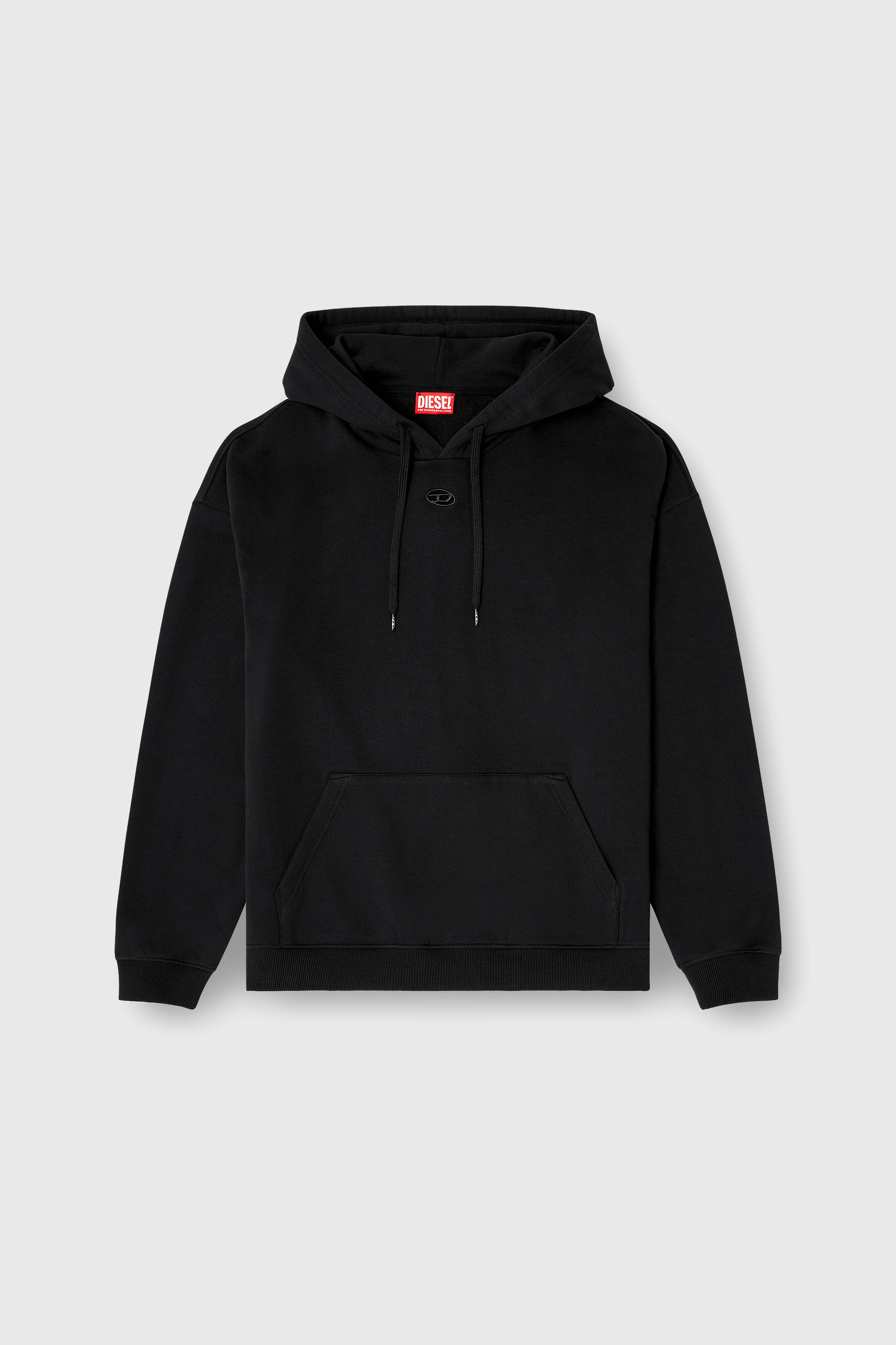 Diesel - S-BOXT-HOOD-DCO, Sudadera de corte relajado con bolsillo canguro Hombre in Negro - 2