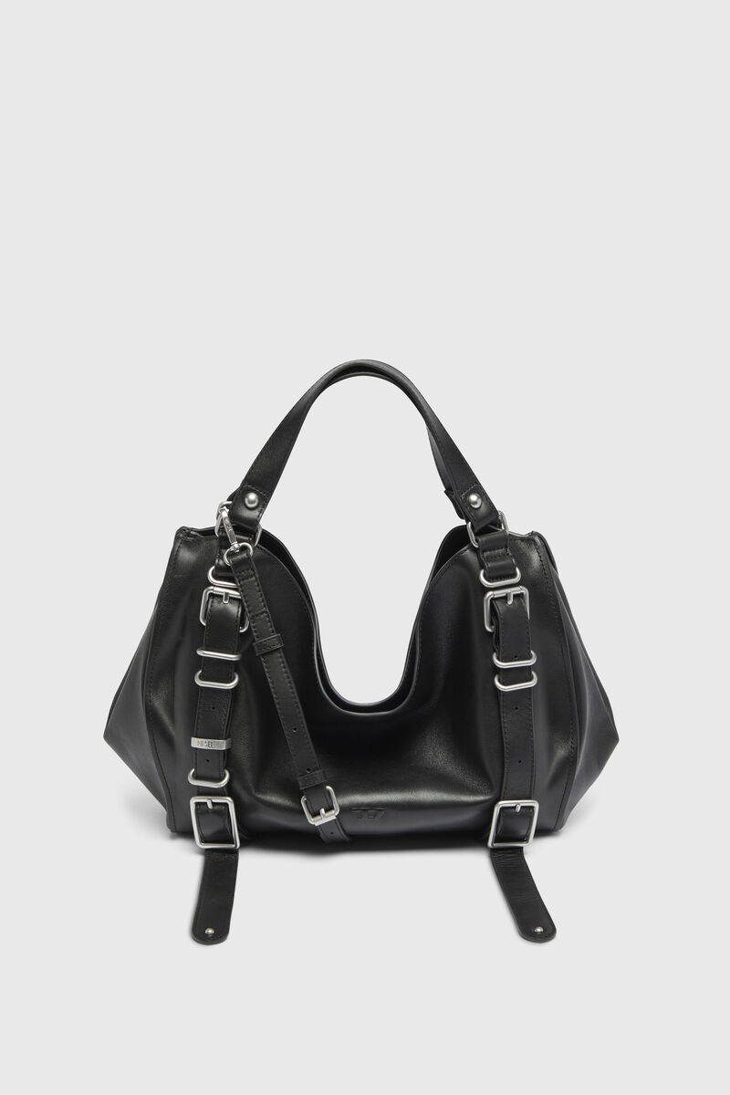 D-One-Medium top-handle bag in treated leather